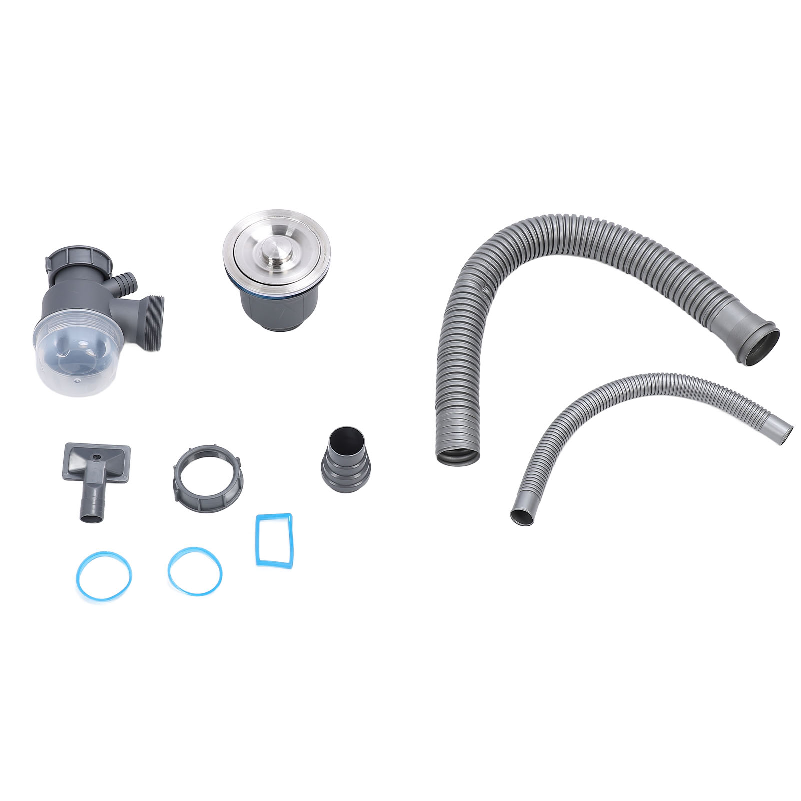 Ablaufschlauch-set Für Küchenspülen, Ausziehbarer Und Wasserdichter Ablaufschlauch Für Einzelspülen.