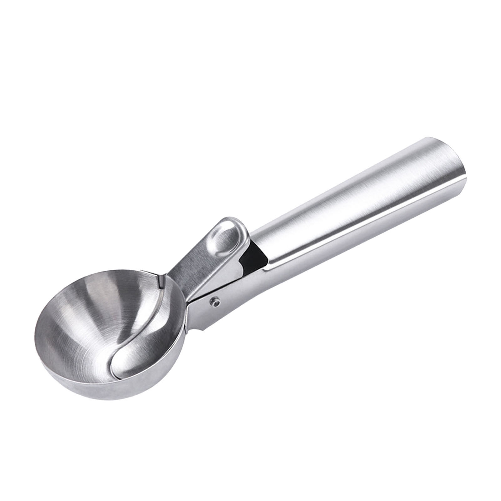 Eiskugelportionierer Aus Mattiertem Edelstahl, Leicht Zu Reinigen, Dickwandig, Großes Kaliber, Für Keksteig, Größe S (18,2 X 5 X 3 Cm / 7,2 X 2,0 X 1,2 Zoll).
