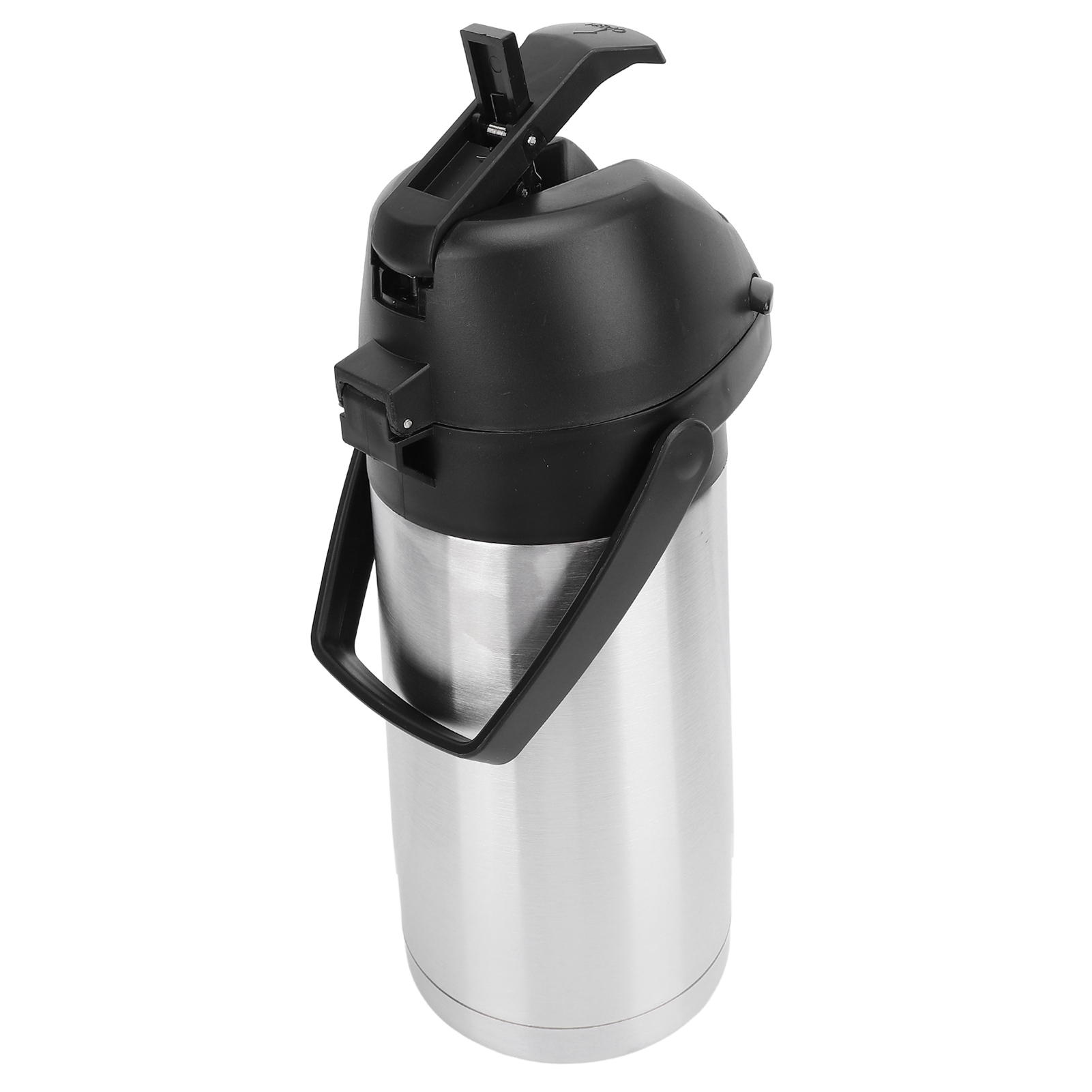 Kaffeespender Mit Pumpe, Isolierter Thermoskanne Aus Edelstahl Für Heißes Und Kaltes Wasser, Schokoladengetränke, 1,9 L