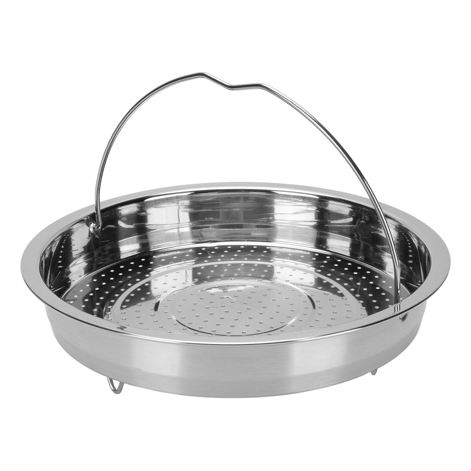 Dämpfeinsatz Für Gemüse Mit Griff, Füße Aus Lebensmittelechtem Edelstahl 304 Zum Kochen, Küchenutensilien, Großer Topf