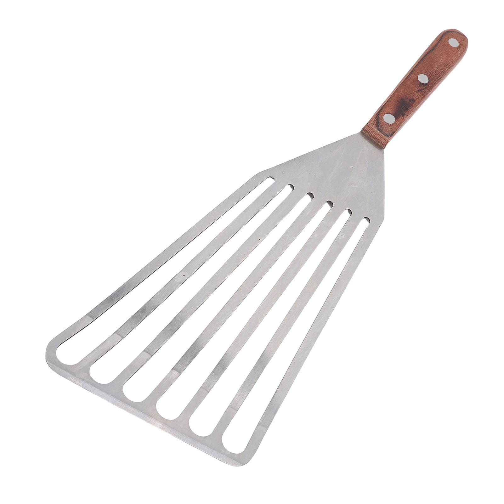 Fischwender Aus Edelstahl Mit Holzgriff, Multifunktional Zum Grillen.