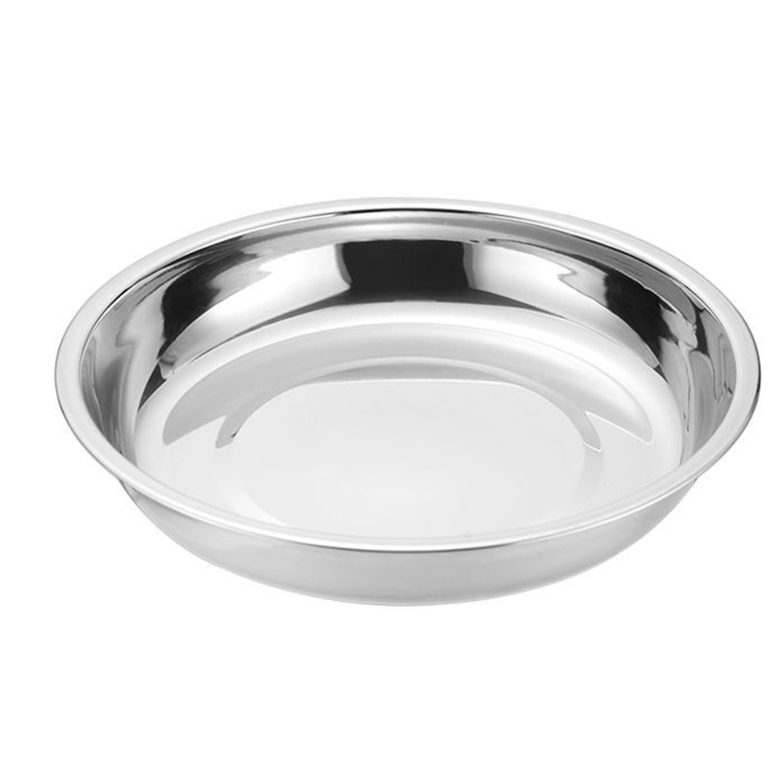 Runde Speiseteller Aus Edelstahl 304, Verdickte Suppenteller Für Camping, Geschirrset, Klein (16 Cm)