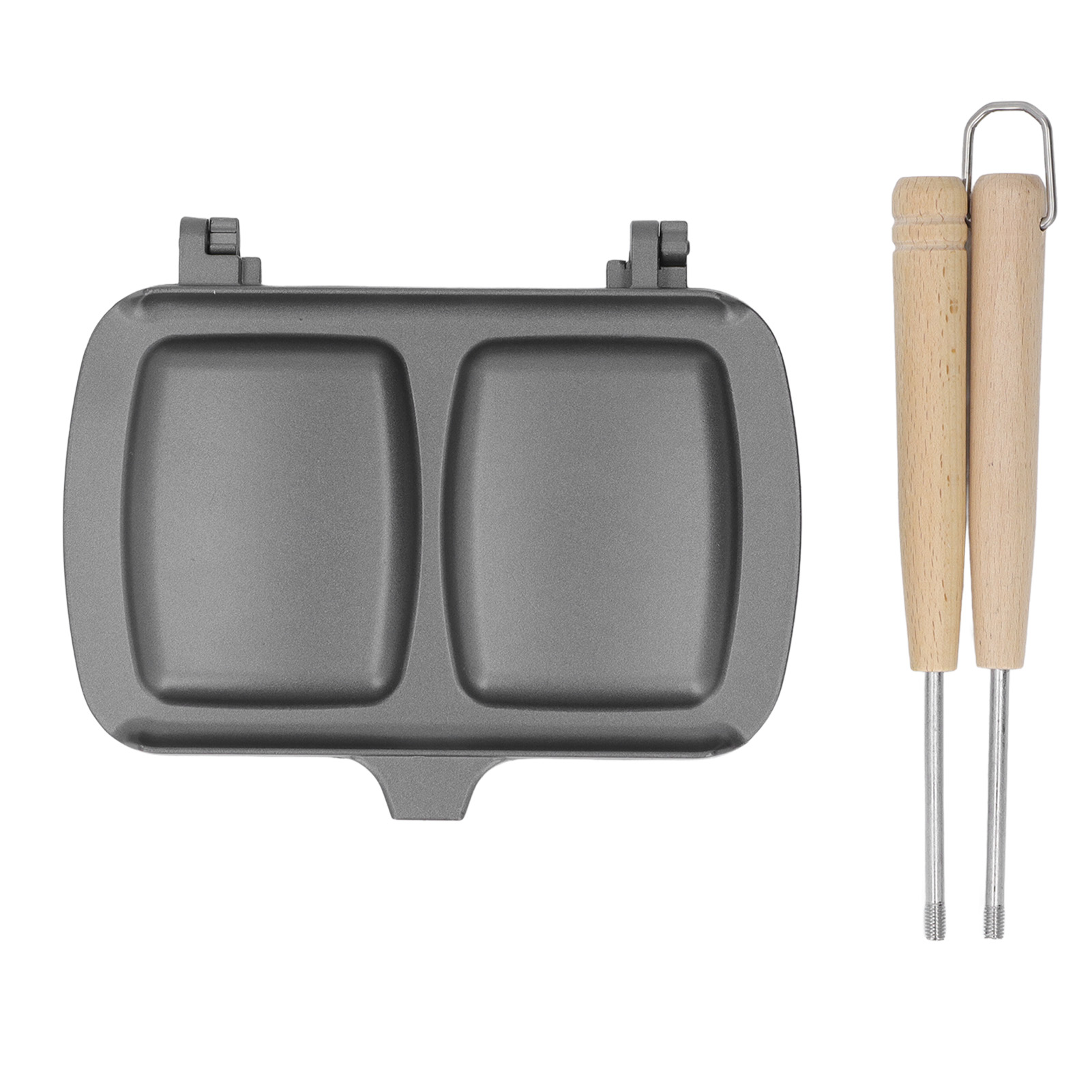 Doppelseitige Pfanne Für Schnelle Und Gleichmäßige Wärmeleitung. Inklusive Herausnehmbarem Grillrost Mit Haken Für Steaks Und Eier.