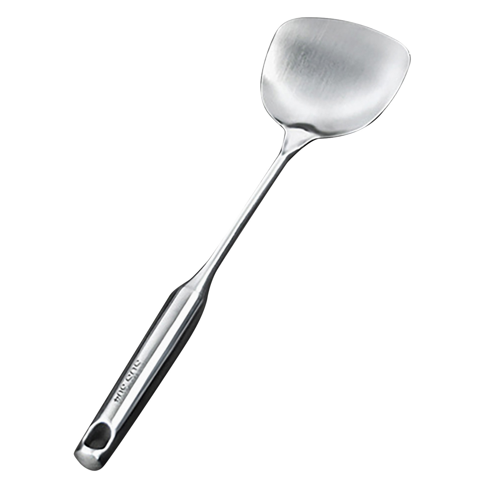 Dicker Edelstahlspatel Mit Langem Griff, Koch- Und Bratspatel, Küchenutensil.