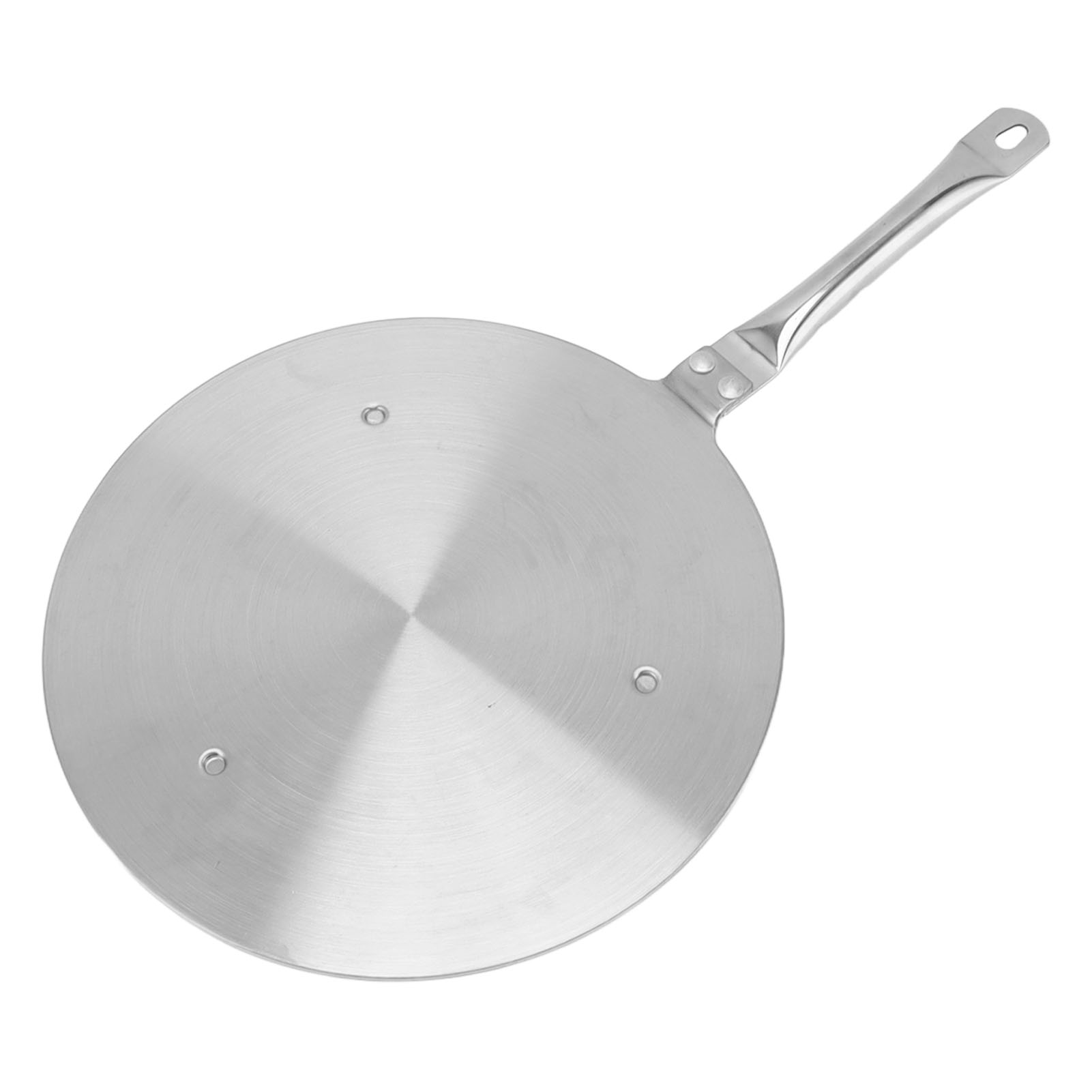24 Cm Edelstahl-induktionskochfeld-übertragungsadapter Mit Wärmeverteiler Und Griff.