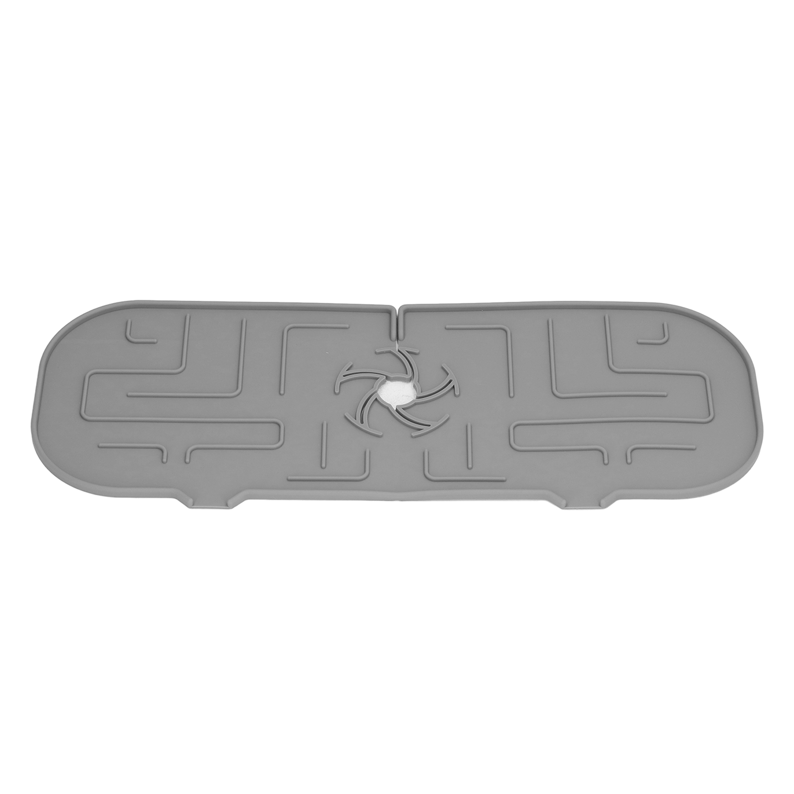 Tropfschale Für Wasserhähne, Strapazierfähige Silikon-spülbeckenmatte, Ideal Für Küche, Bad, Wohnung Oder Hotel (grau).