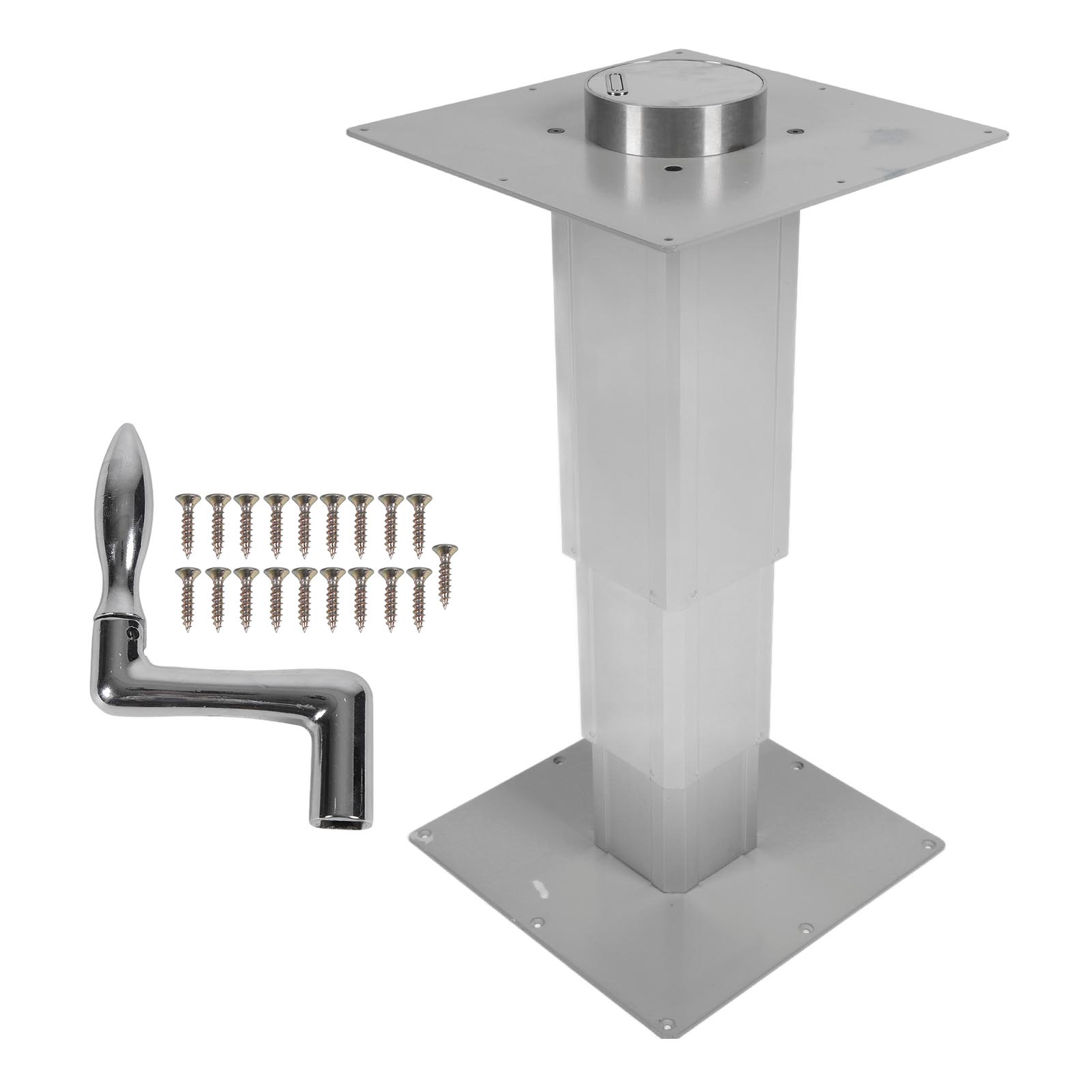 Robuster, Teleskopierbarer Tischfuß Aus Aluminiumlegierung, Verstellbar Von 310 Bis 720 Mm, Für Wohnmobile Und Yachten.