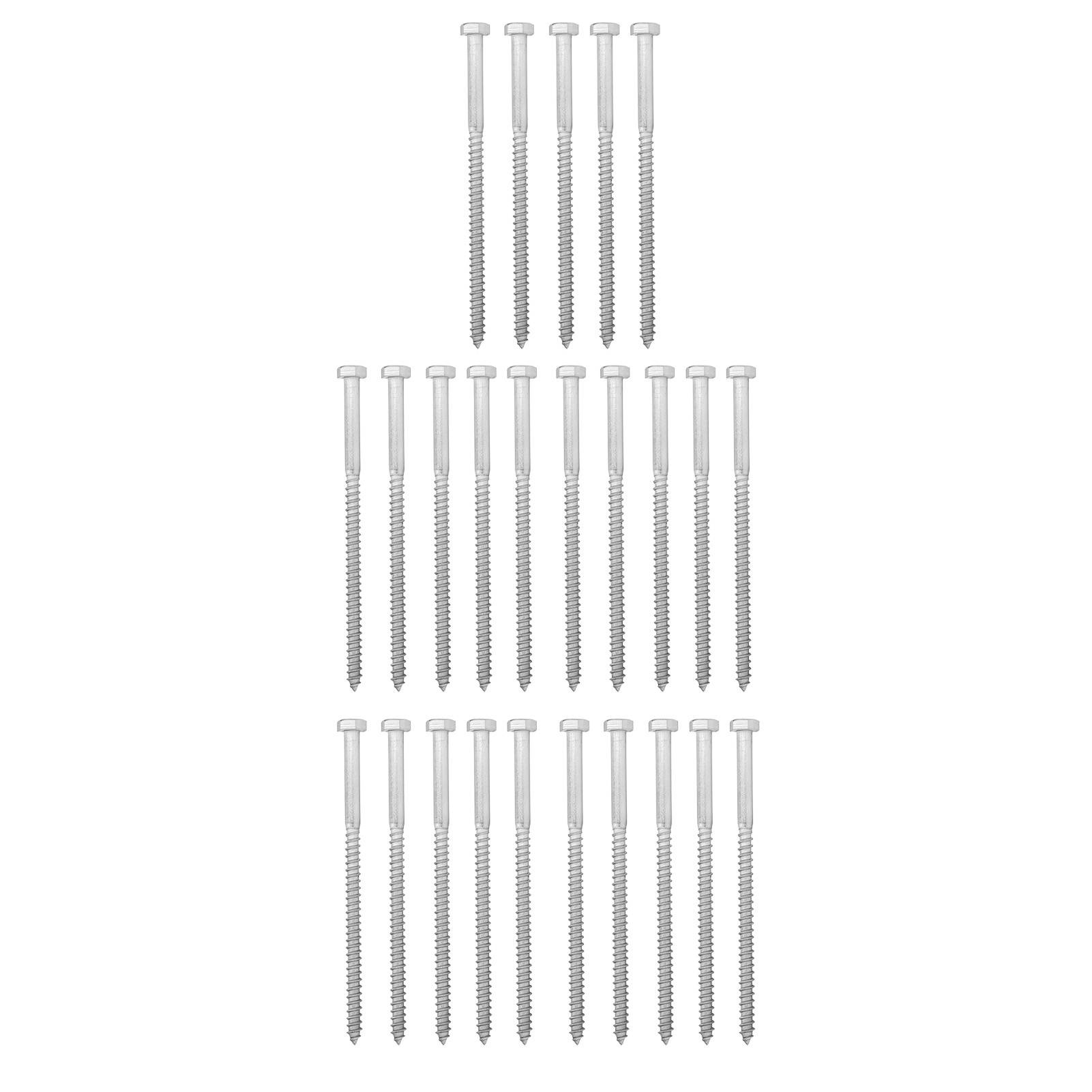 Halbgewindeschrauben Aus Edelstahl 304, Sechskant-holzschrauben, Selbstschneidende Schraubendreherschrauben M8x150mm.