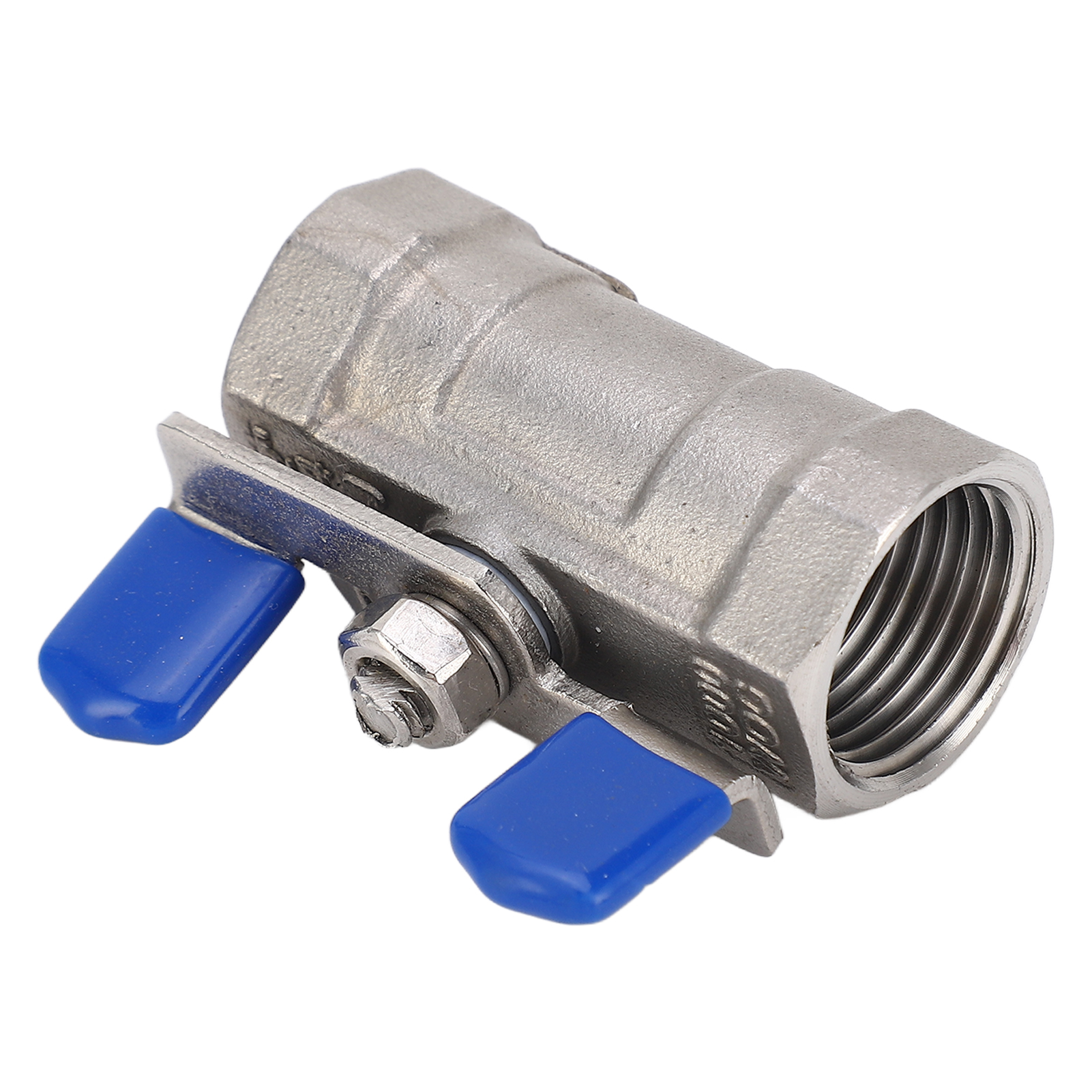 1/2 Zoll Npt Dn15 Kugelhahn, 304 Edelstahl-rohrverschraubung Mit Innengewinde Und Absperrklappe.