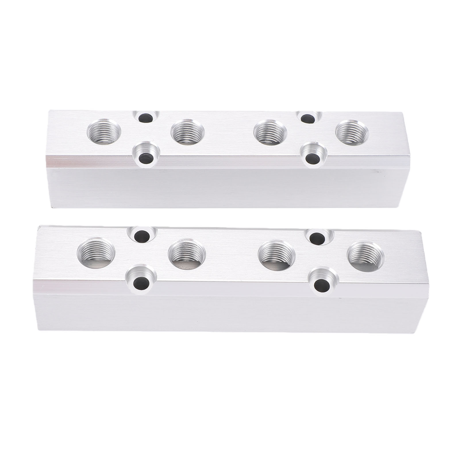 Luftkompressor-verteilerblock, 2-teilig, 4-wege, 6-port-verteilerblock, 1/4 Zoll Npt-ausgang, 1/2 Zoll-eingang.