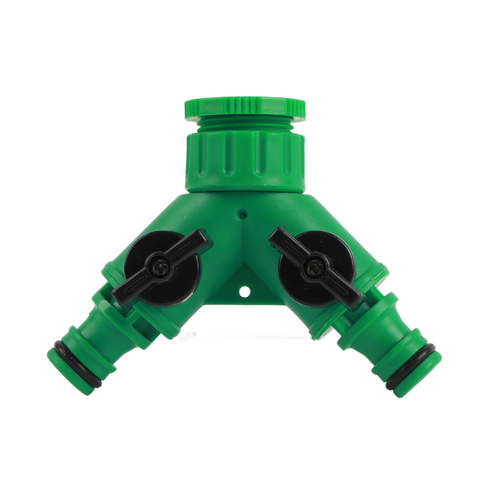 3-wege-wasserverteiler 1 Einlass 2 Ausgänge Wasserhahnadapter Für Waschmaschine Gartenarbeit Dn15 Dn20 Kunststoff.
