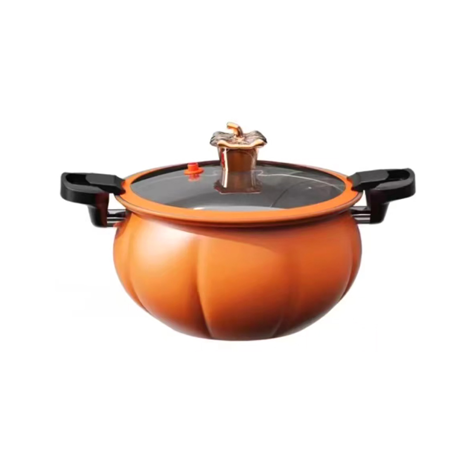 Großer, Medizinischer Steintopf Für Suppen, Hervorragender Verschluss, Hitzebeständig, Silikondeckel, Vielseitig Verwendbar, Orange, 24 Cm / 9,4 Zoll