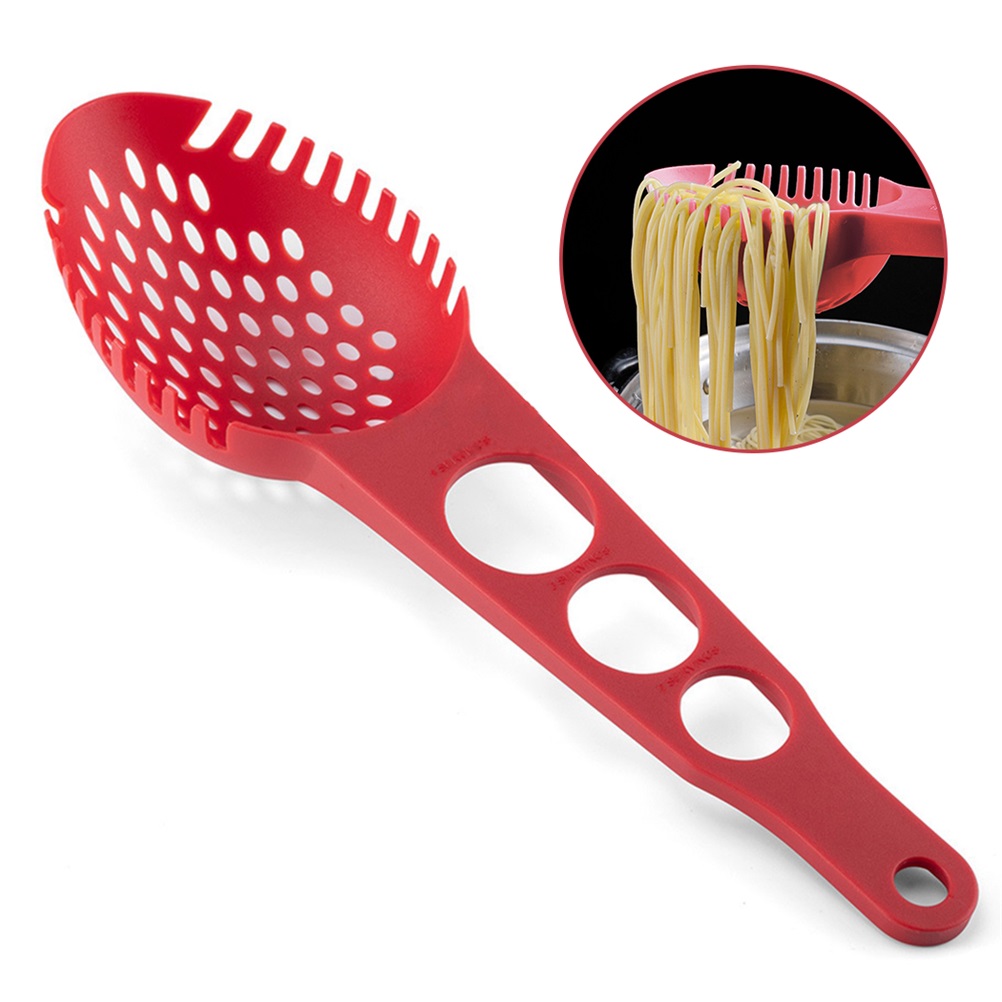 3-in-1 Multifunktionaler Spaghettilöffel, Sieb Und Messbecher Für Fondue.