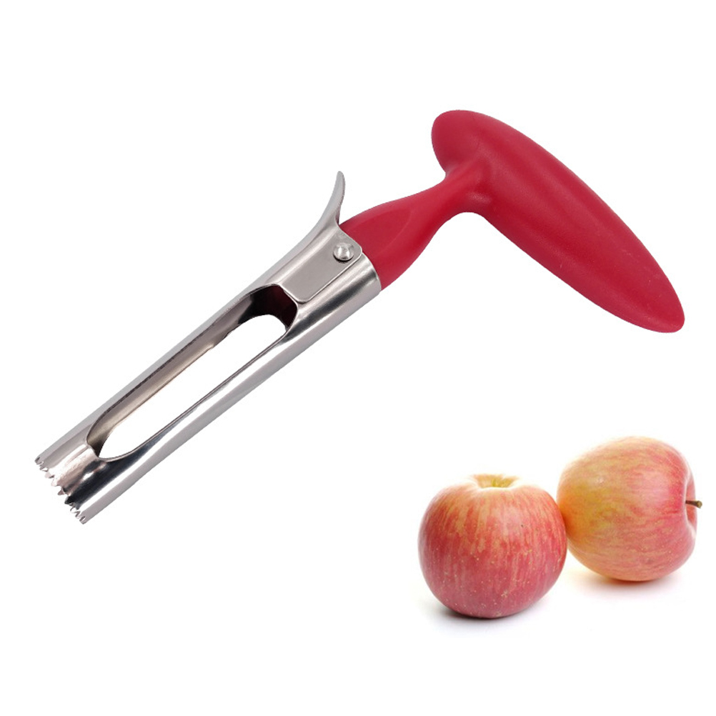 Obstentkerner Aus Edelstahl Mit Rutschfestem Griff. Werkzeug Zum Entfernen Des Kerngehäuses Von Äpfeln.