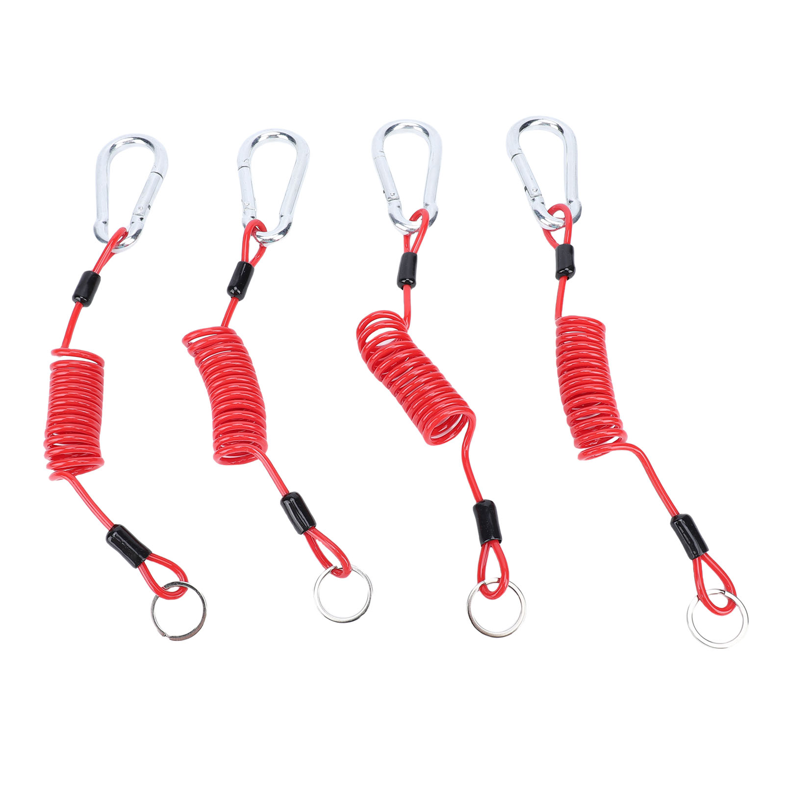 Abnehmbares 4-fuß-abschleppseil Aus Hochbelastbarem Edelstahl Mit Erdungsklemme, 4-teilig, Für Boote Und Wohnmobile.