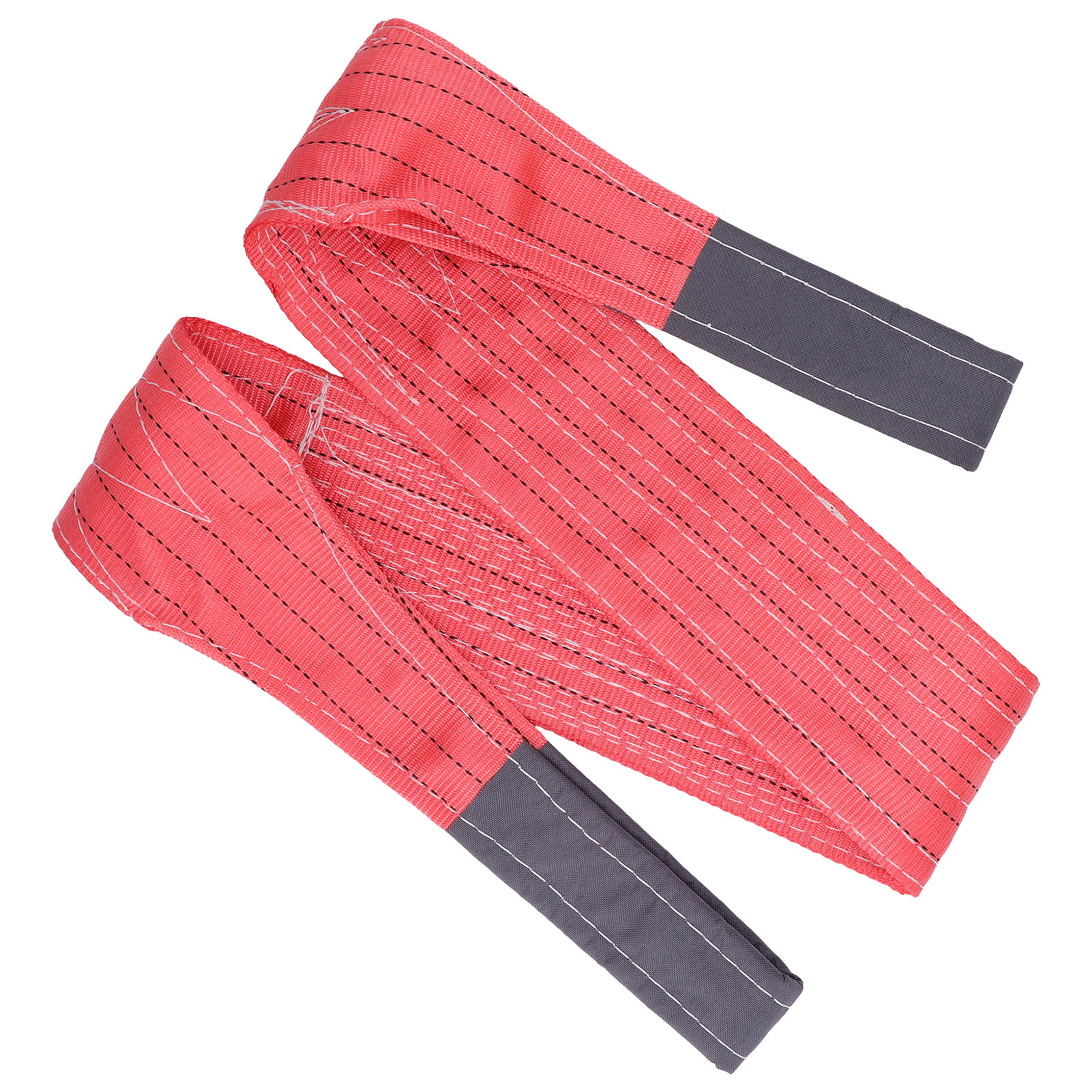 Rotes Polyester-hebegurtband, Hochbelastbar, Endlos Rund, Tragfähigkeit 11023 Lb, 6,56 Fuß.