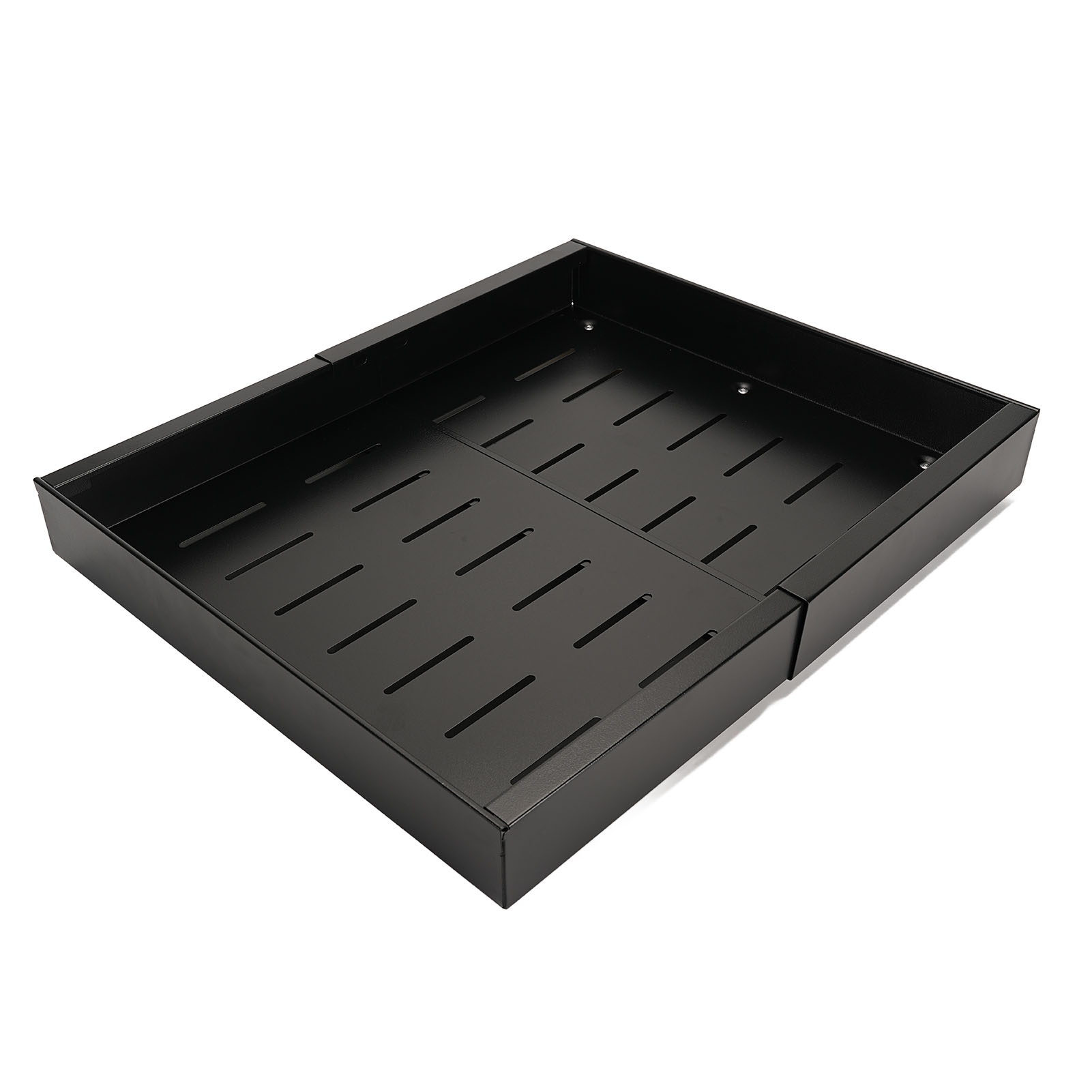 Ausziehbarer Schrankorganizer, Verlängerbare Schublade Mit Klebefolie Für Küche, Bad, Speisekammer, Schwarz