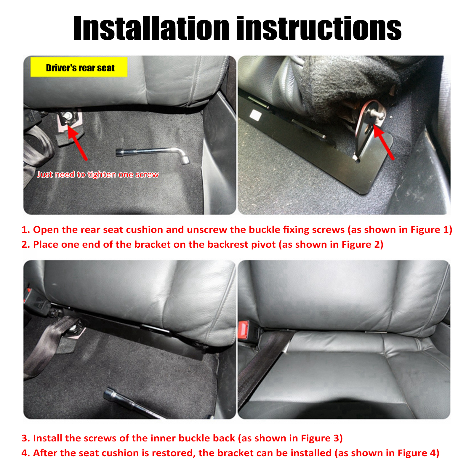 Autositz-montagehalterung, Auto-verankerungsset Für Isofix-gurtverbinder Als Ersatz Für Citroën C-quatre.