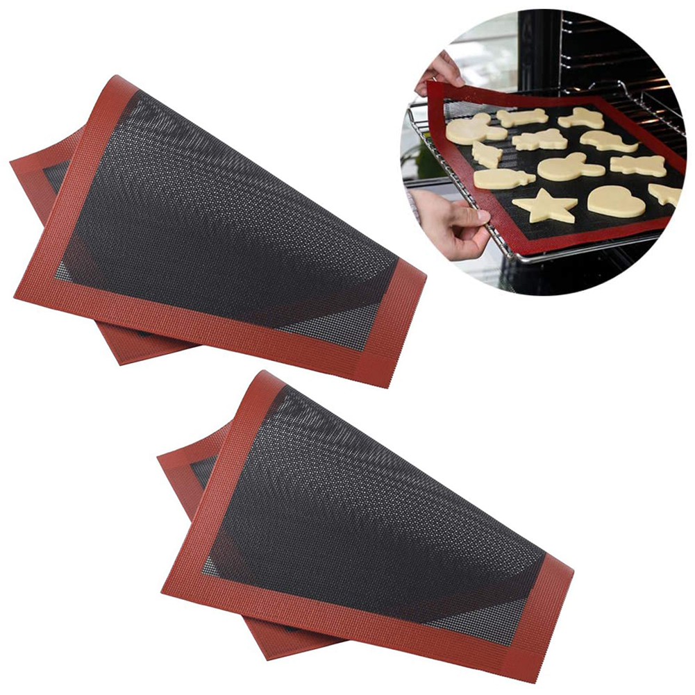 Stücke Von Antihaftbeschichteten Silikon-backmatten Aus Fiberglas Für Kuchen Und Backutensilien.