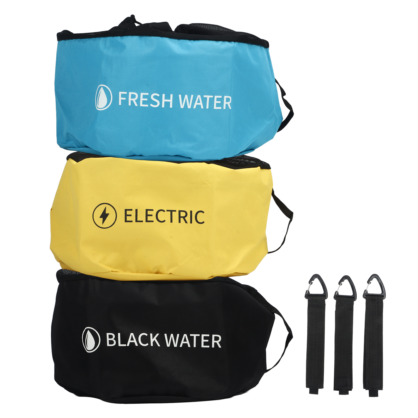Aufbewahrungstaschen Für Wohnmobilschläuche, Multifunktionale Zubehörtasche Für Abwasserschläuche, 3-lagige Frischwasser- Und Abwasserkabel.