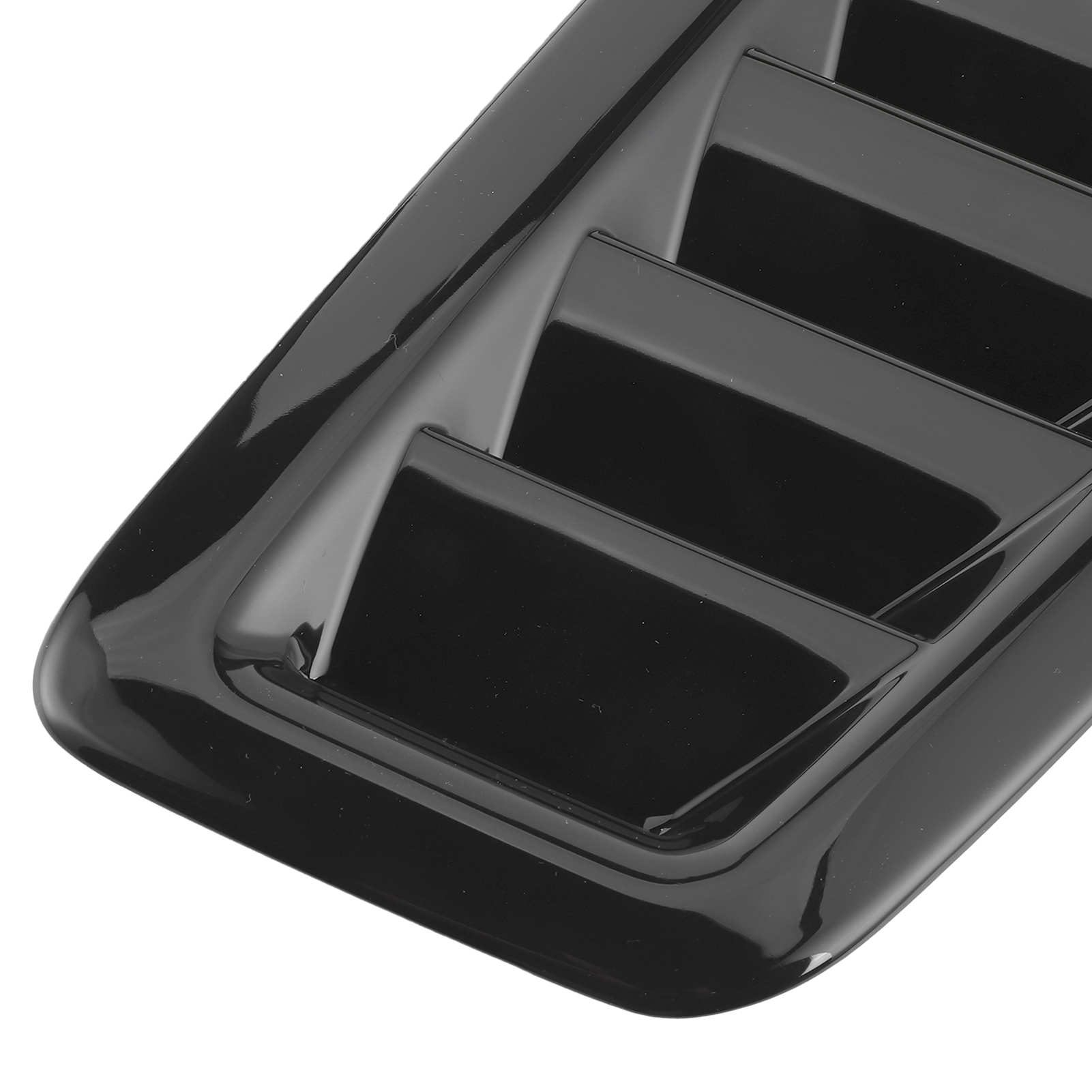 2 Stück Universelle Motorhauben-lüftungsschlitze, Außenteile Für Focus Rs Mk2 Style, Glänzend Schwarz.