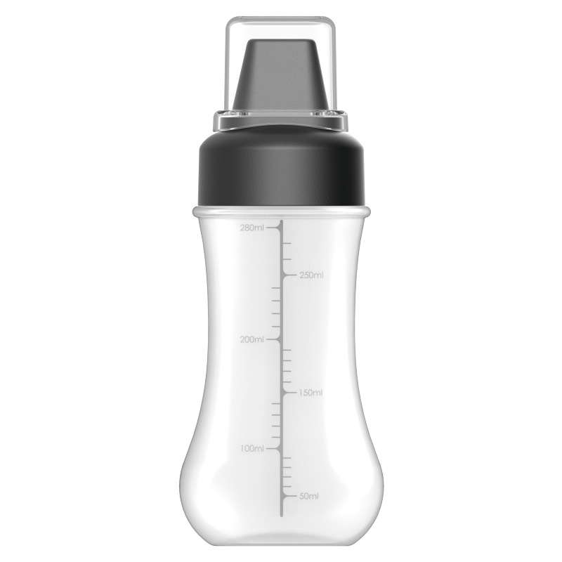 Dickwandige, Graduierte Quetschflasche, Gut Lesbare Beschriftungsetiketten, Praktische Sauce Zum Kochen, Schwarz
