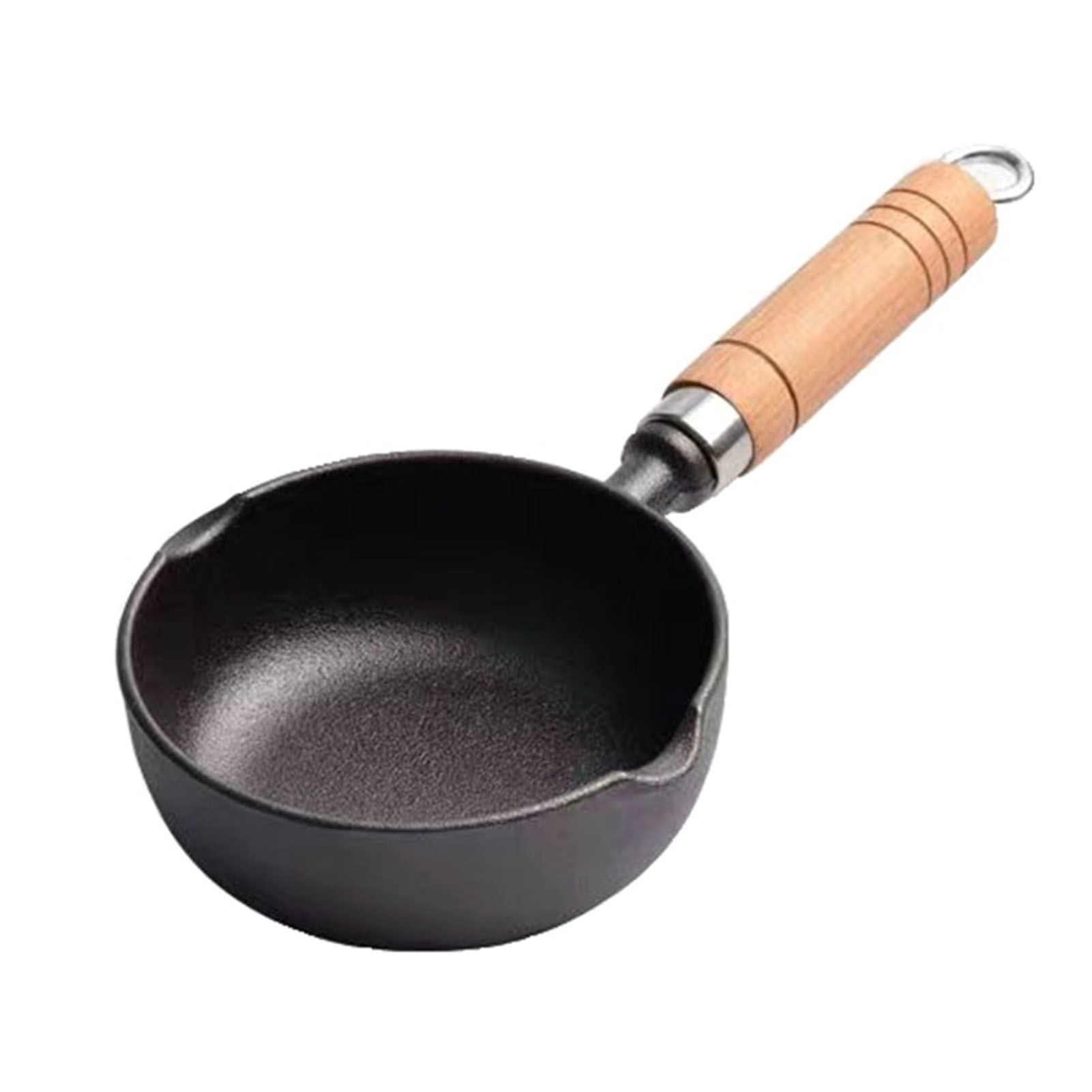 Gusseiserner Topf, Gleichmäßige Hitzeverteilung, Antihaftbeschichtet, Multifunktional Zum Pfannenrühren, Küchenutensil, 13 X 5 Cm / 5,12 X 1,97 Zoll