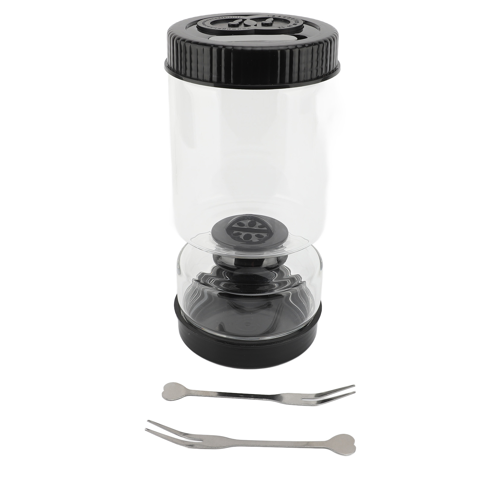 Einmachglas Mit Siebeinsatz, Auslaufsicherer Saftabscheider, Zitruspresse, Küchenutensilien, Schwarz
