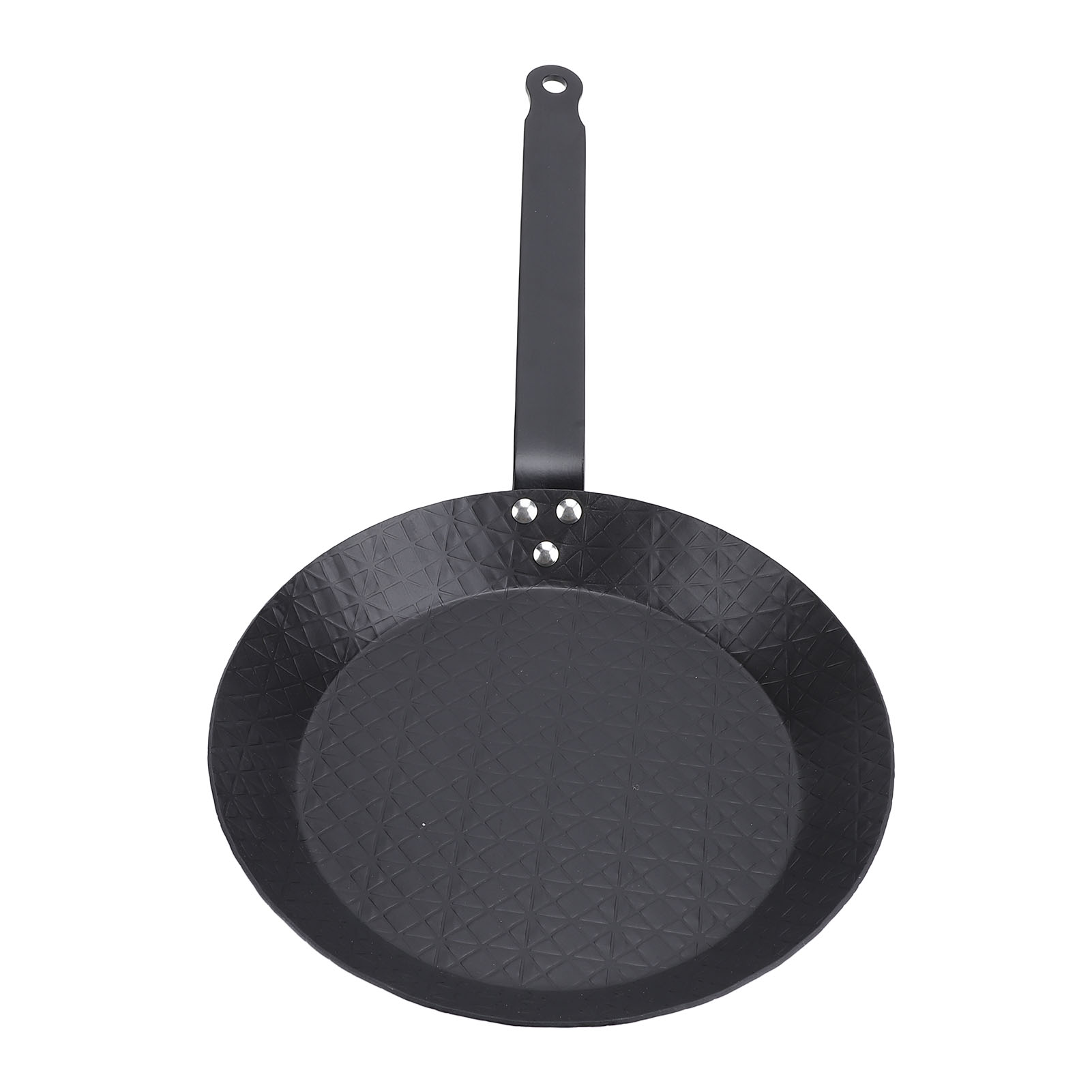Antihaftbeschichtete Bratpfanne Aus Kohlenstoffstahl, Rauchfrei, Mit Komfortablem Griff, Geeignet Für Die Zubereitung Von Steaks, Eiern, Fisch Und Gemüse Im Innen- Und Außenbereich, 28 Cm