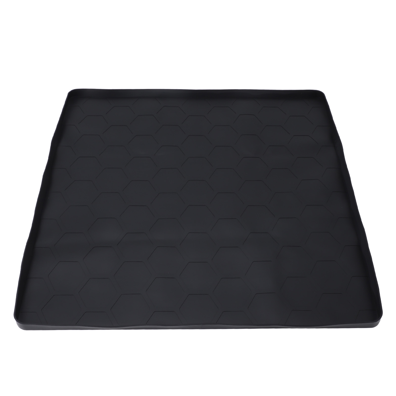 Professionelle Silikon-kühlschrankmatte, Kratzfest Und Wasserdicht, Zur Unterbringung Unter Waschmaschine, Trockner Oder Kühlschrank (schwarz).