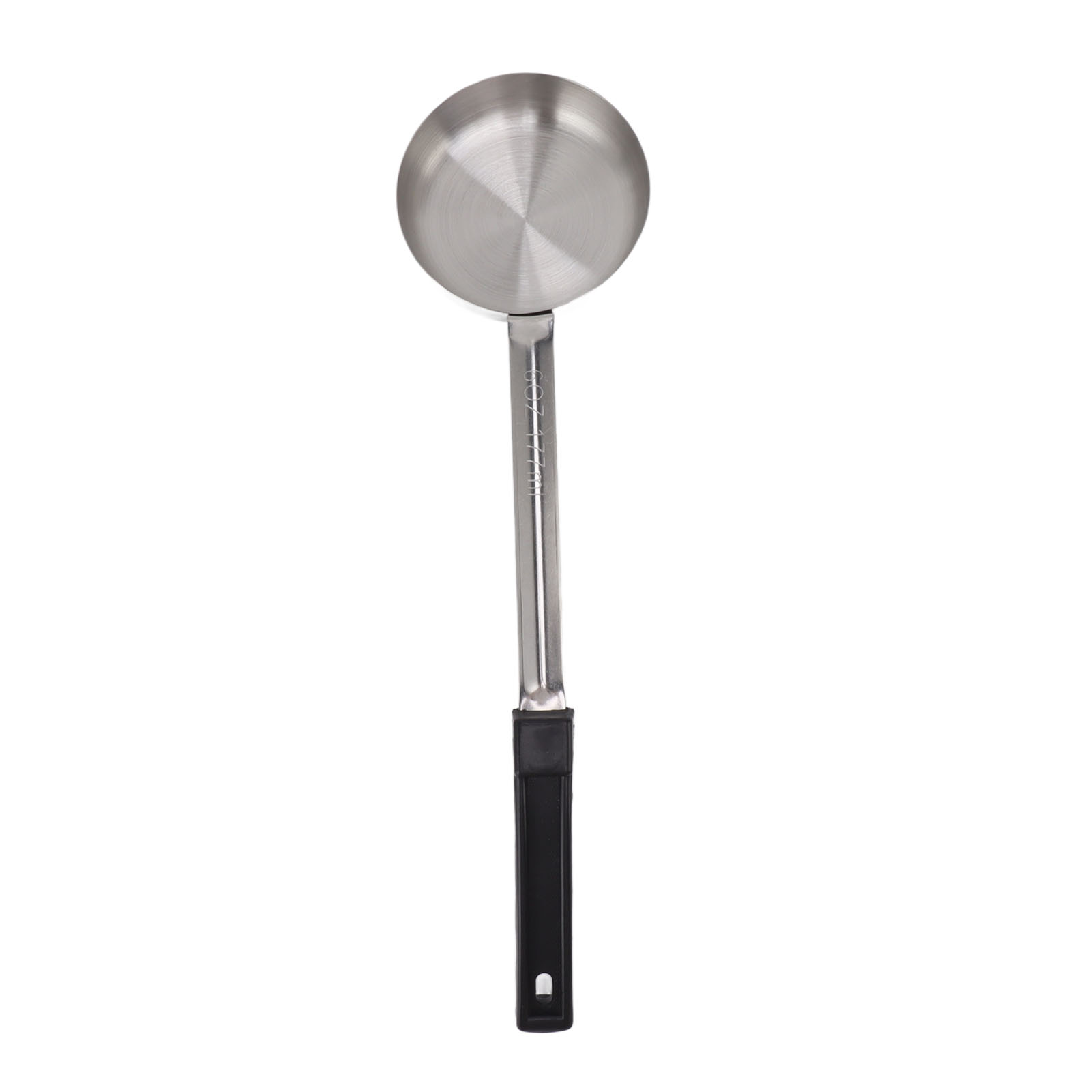Vielseitiger Pizzasaucenlöffel Aus Lebensmittelechtem Edelstahl, Messlöffel Zum Verstreichen Von Saucen Zum Kochen, Schwarz, 170 Ml (löffel Ohne Löcher)