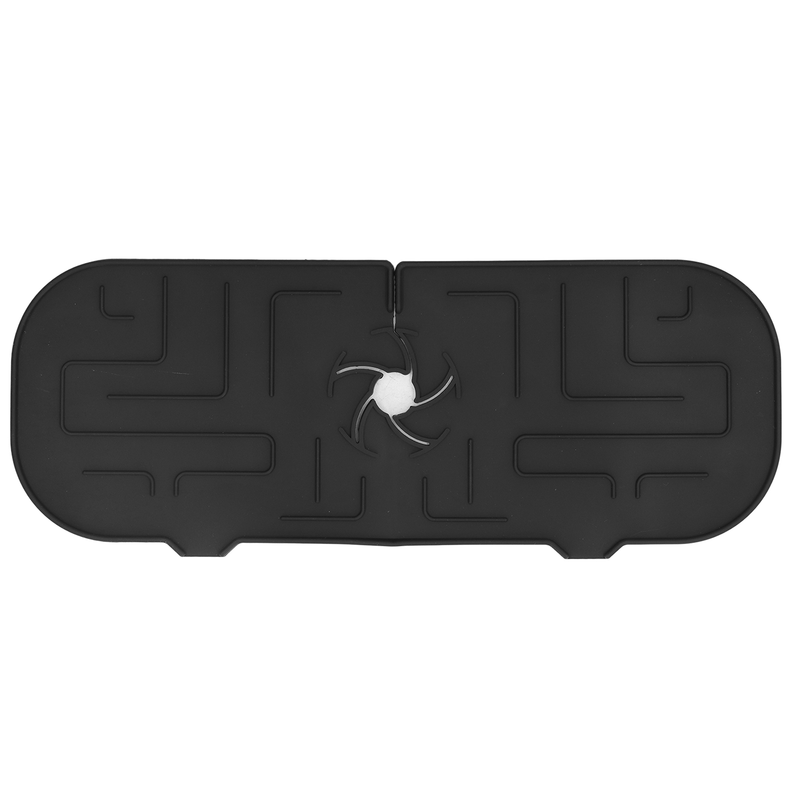 Tropfschale Für Wasserhähne, Strapazierfähige Silikon-spülbeckenmatte, Ideal Für Küche, Bad, Wohnung Oder Hotel. Schwarz.