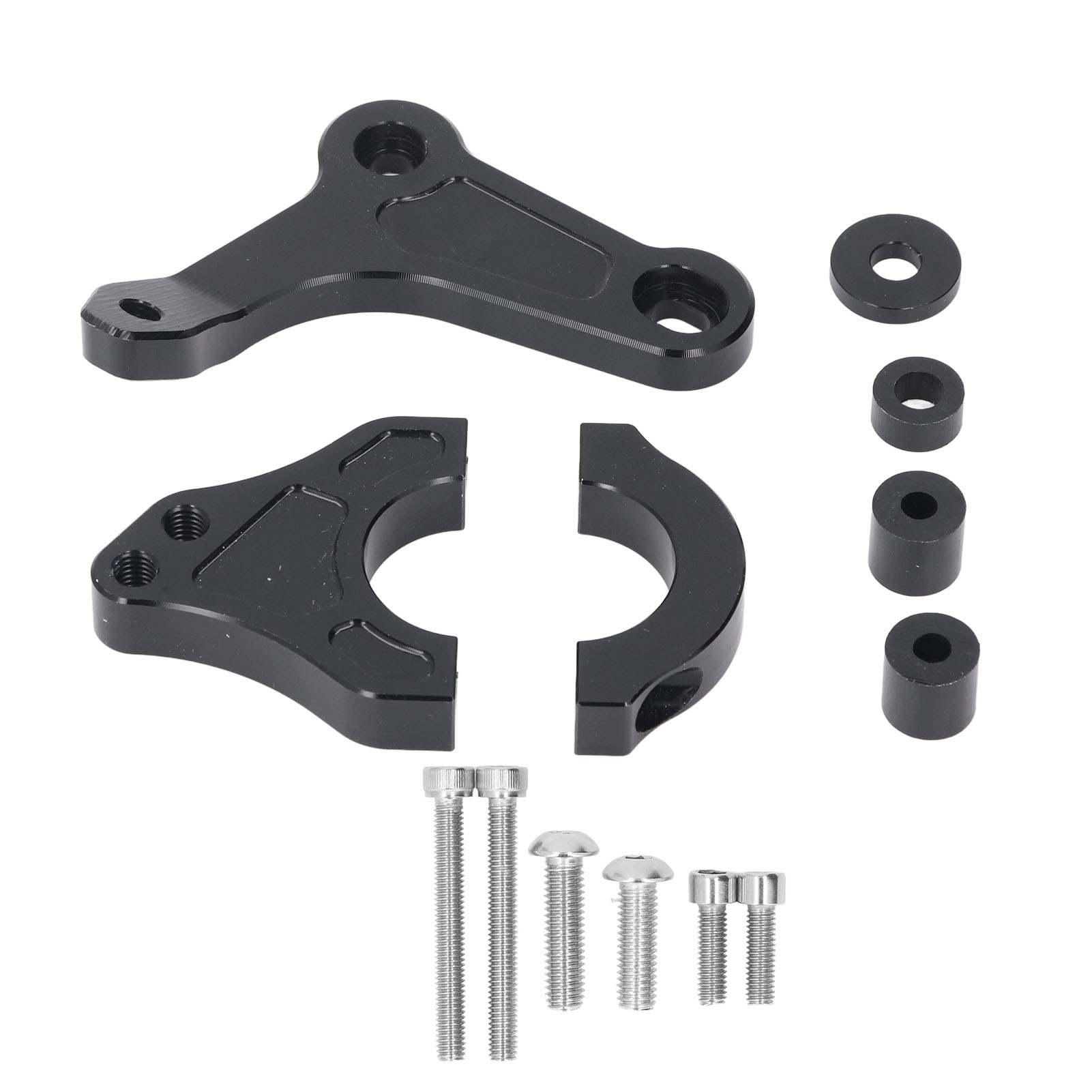 Verstellbarer, Leichter Lenkungsdämpfer-stabilisator Aus Aluminiumlegierung Für Motorräder Xmax300 2017 Bis 2014, Schwarz.