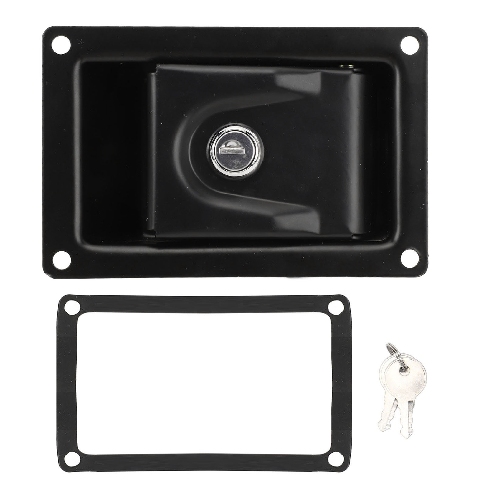 146 X 96 Mm Großes Paddelgriffschloss Mit 2 Schlüsseln, Robust, Aus Kohlenstoffstahl Gefertigt, Sicherer Schutz, Mehrzweckbox, Riegel Für Wohnmobil, Lkw, Wohnwagen.