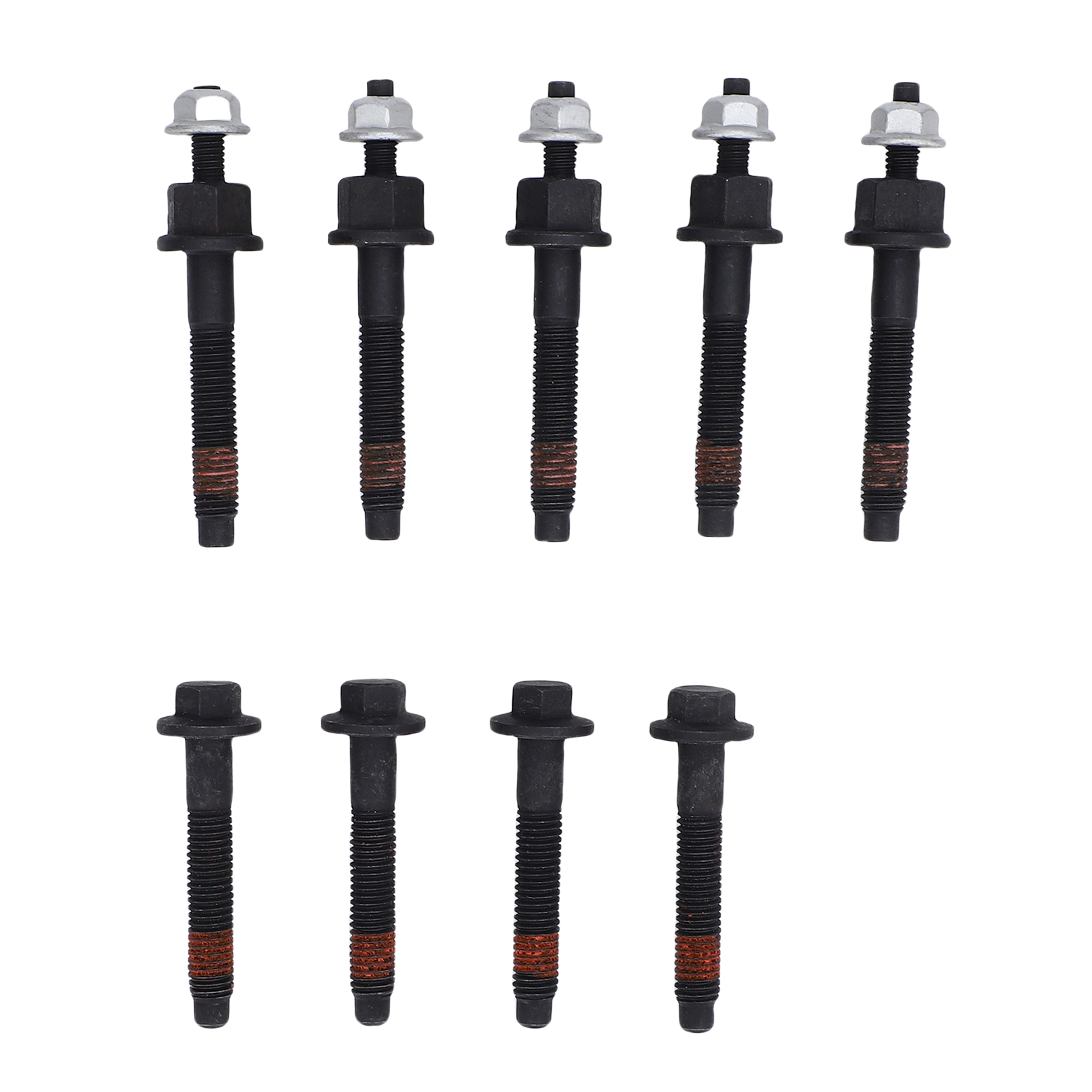 Auspuffkrümmer-schraubensatz 6505316aa, Ersatz-stehbolzenmuttern-set Aus Kohlenstoffstahl Für 300 Aspen 5.7l Fahrerseite Links 9-teilig.
