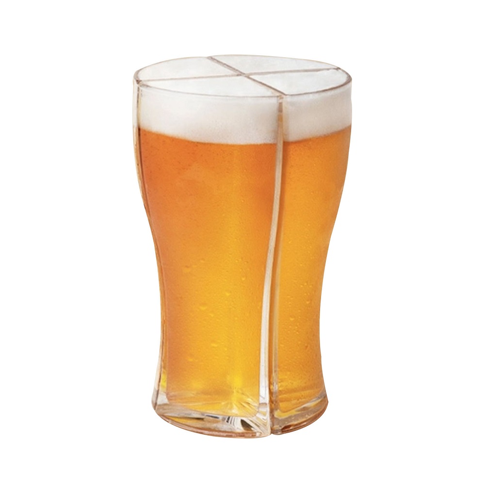 4-in-1 Acryl-bierkrug, 4-teilig, Partyzubehör, Feiertage, Geburtstage, Getränke