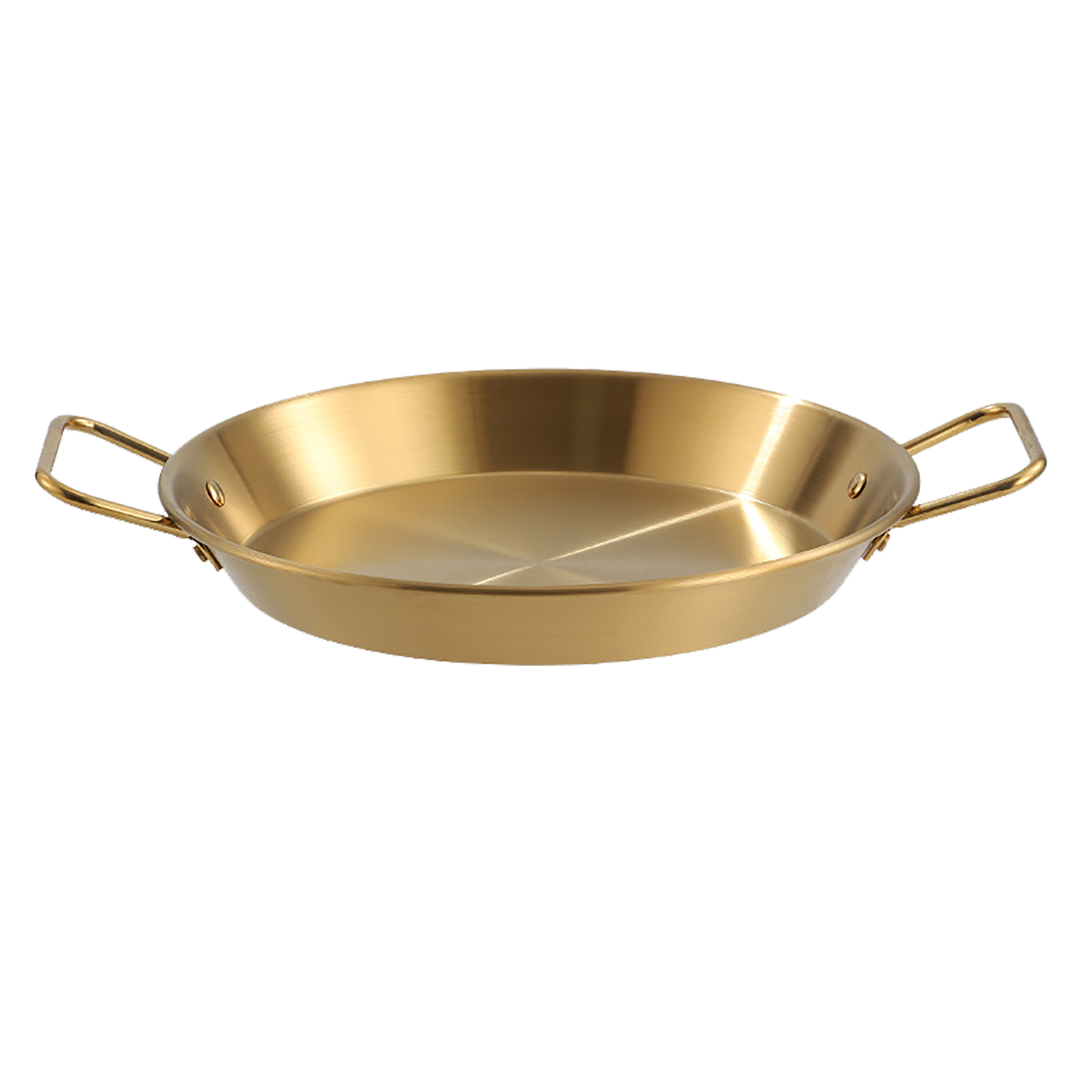 Bratpfannen Mit Doppelgriff, Gleichmäßige Wärmeverteilung, Flacher Boden, Edelstahlpfanne Zum Kochen Von Meeresfrüchten
