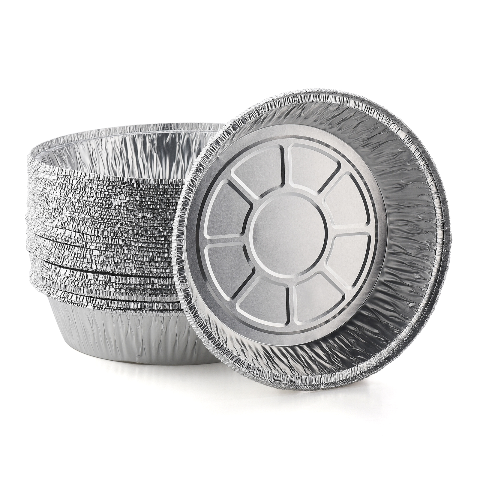 50 Runde Aluminiumbleche, 18 Cm Durchmesser, Öl- Und Hitzebeständig, Zum Backen, Braten Und Frittieren. Für Den Hausgebrauch.