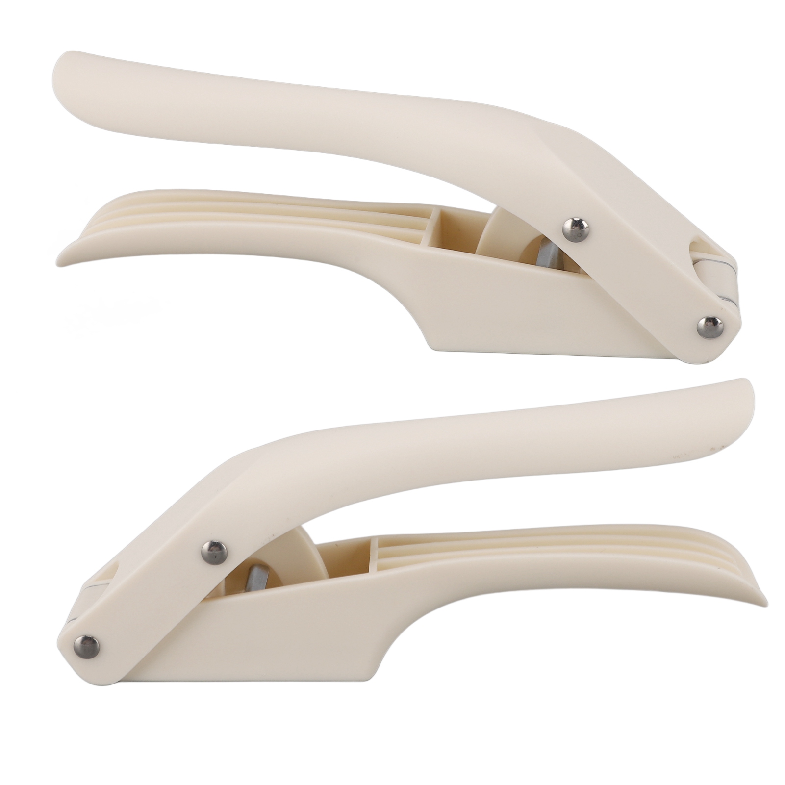 Vielseitige 2-in-1-knoblauchpresse, Effizient, Leichtgängig, Ergonomischer Griff, Küchenhelfer Zum Zerkleinern, Weiß