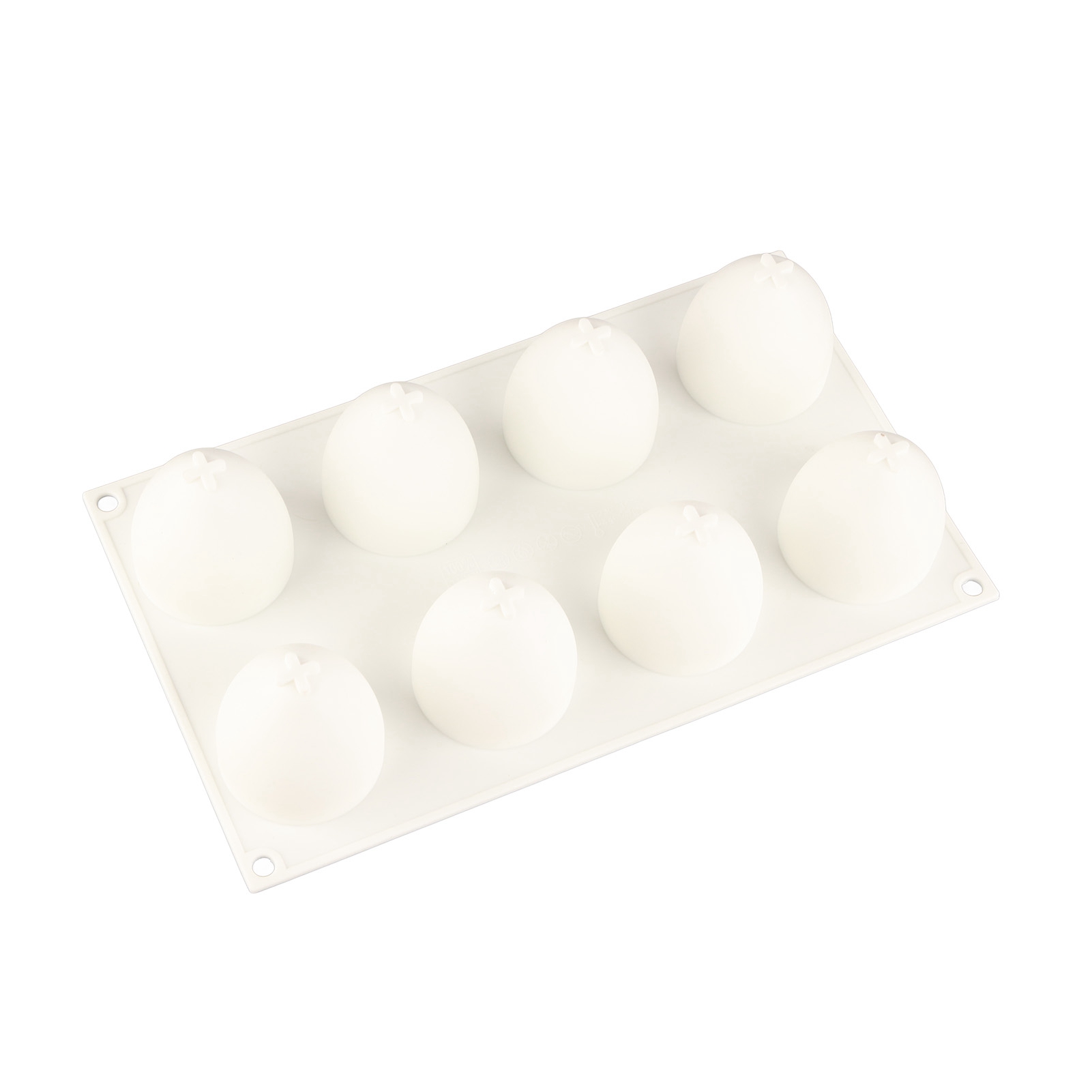 Eierförmige Kuchenform, 8 Mulden, Aus Antihaftbeschichtetem Silikon, Selbstgemachte Backform.