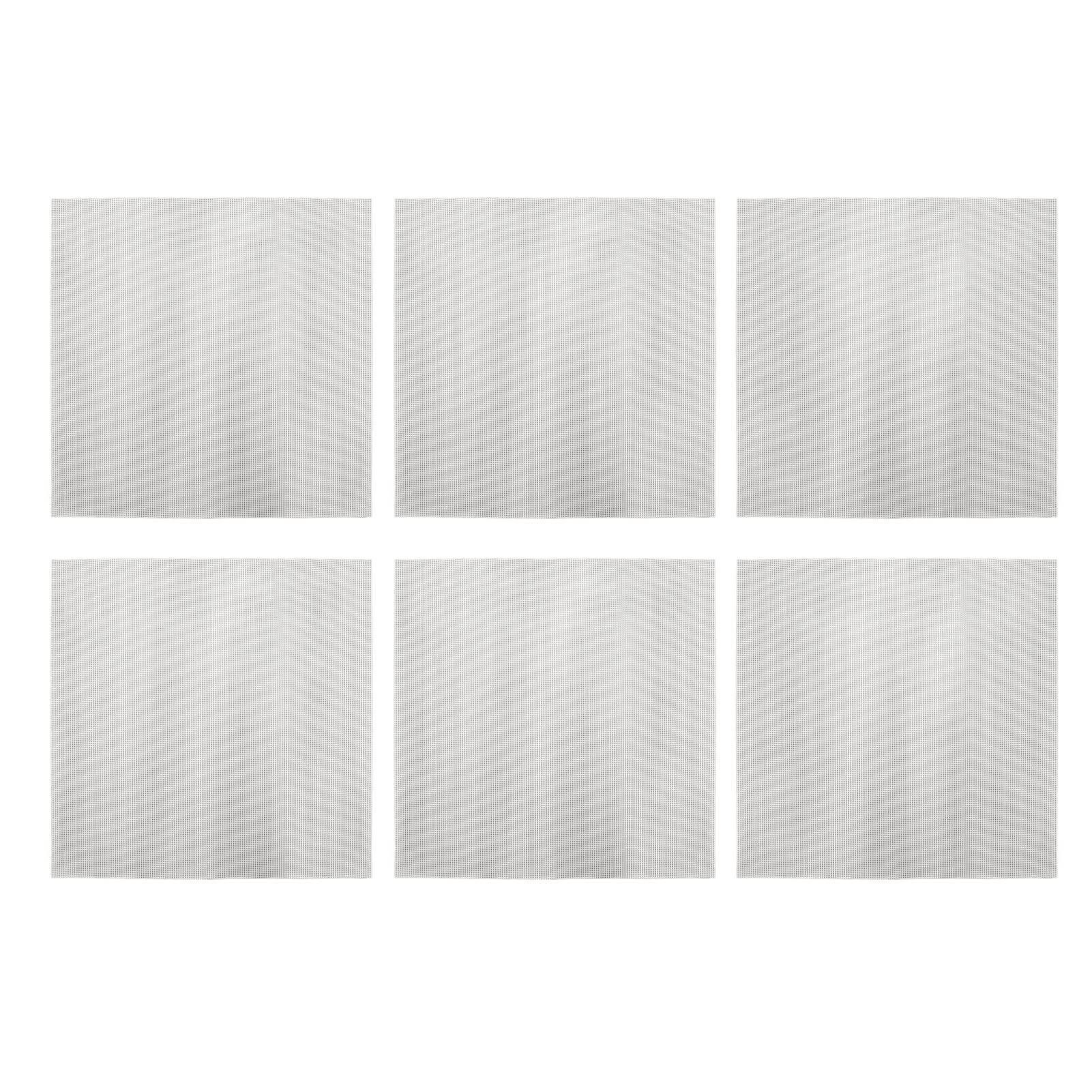Set Mit 6 Quadratischen Silikon-dampfmatten, Wiederverwendbar, Antihaftbeschichtet, Sicher Und Leicht Zu Reinigen. Kochmatten Aus Drahtgewebe.