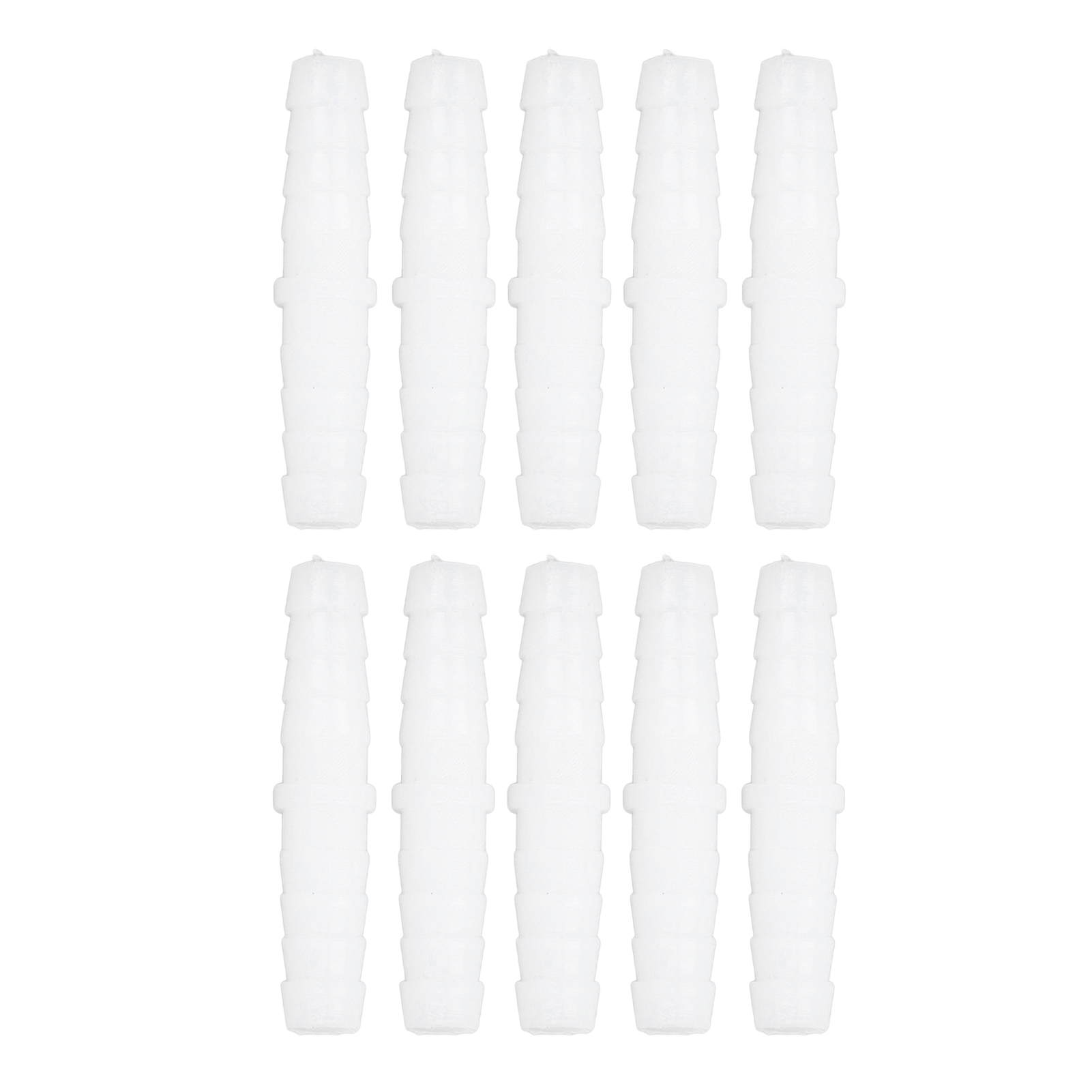 Kunststoffrohrverschraubung, 10 Stück, Gerade Und Gleichschenklige Verschraubung, Widerhakenverbinder, 6-6mm Verbindungsstückadapter.