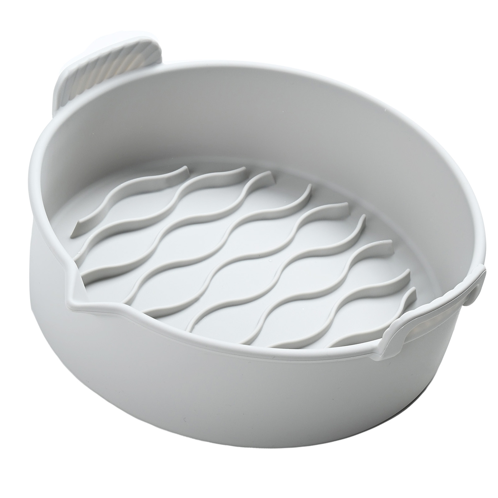 Silikon-bratpfanne Mit Griff, Faltbar, Leicht Zu Reinigen, Wiederverwendbar, Zum Backen Von Kuchen, Grillen Und Für Den Backofen, 7,8 Zoll.