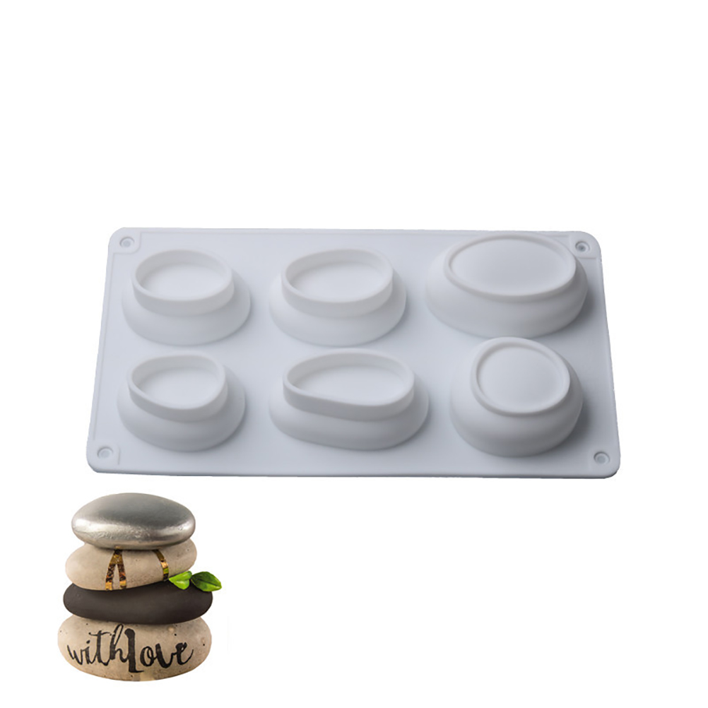3d-silikonform Für Kuchen In Form Von Kopfsteinpflaster, Zum Backen Mit Kieselstein-effekt.