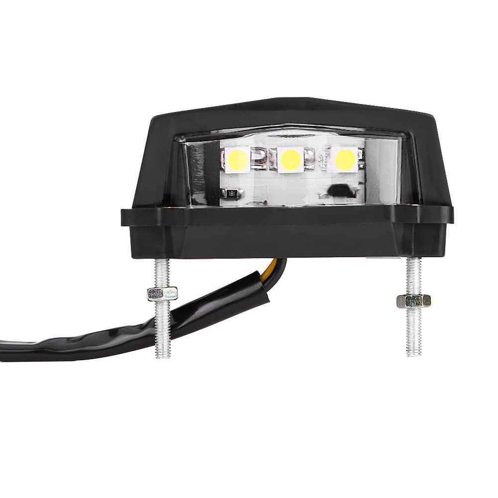 Universelle Led-motorradkennzeichenleuchte, Weißes Rücklicht, 12 V.