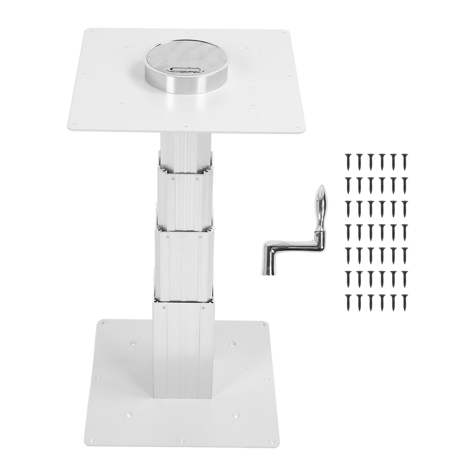 Tischbein Für Wohnmobile, 250 Bis 650 Mm, Höhenverstellbar, Robuste Basis Aus Aluminiumlegierung Für Wohnwagen, Yachten Und Boote.