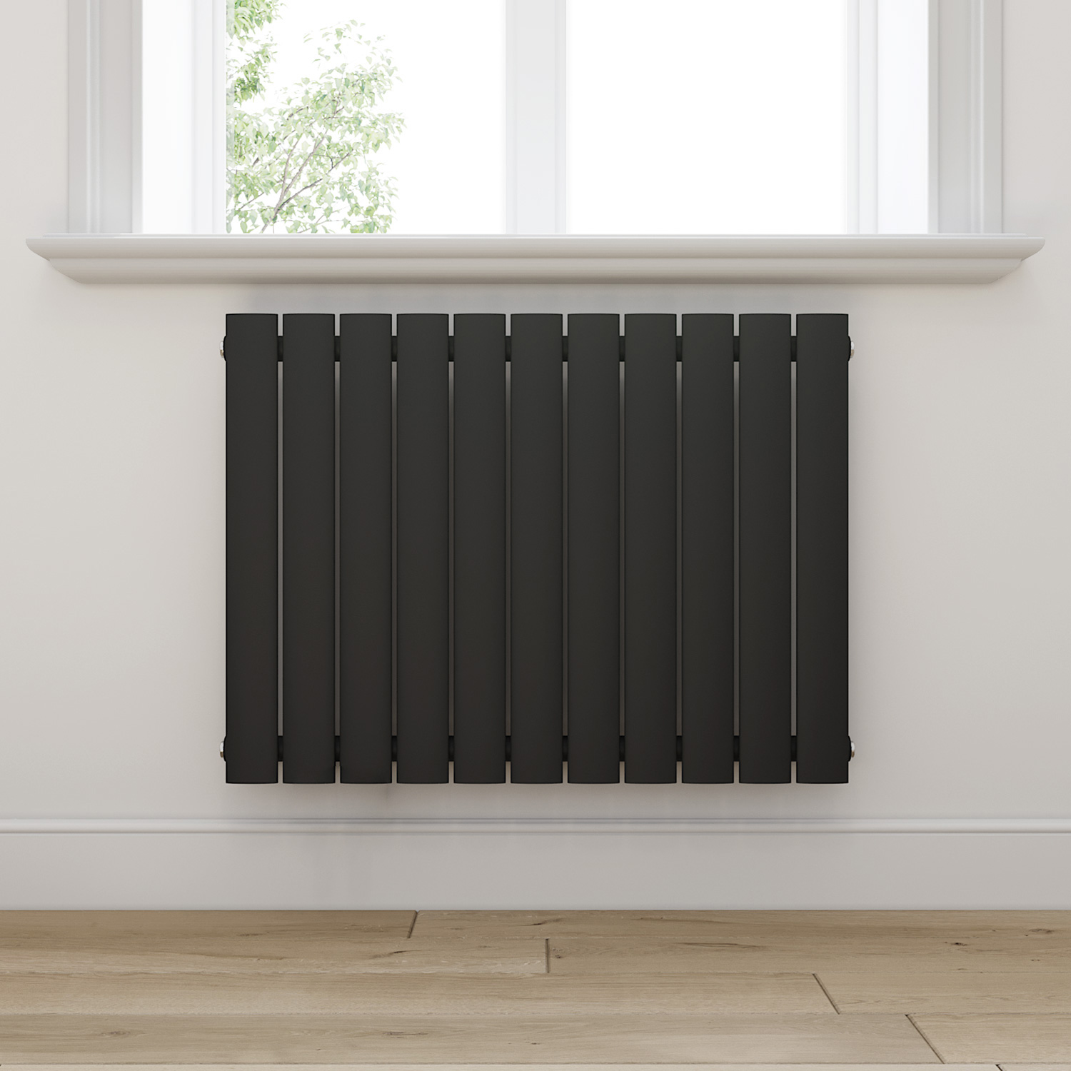 Paneelheizkörper Horizontal Heizkörper Anthrazit Horizontal 630x850x48mm 579w Einlagig - Elegant