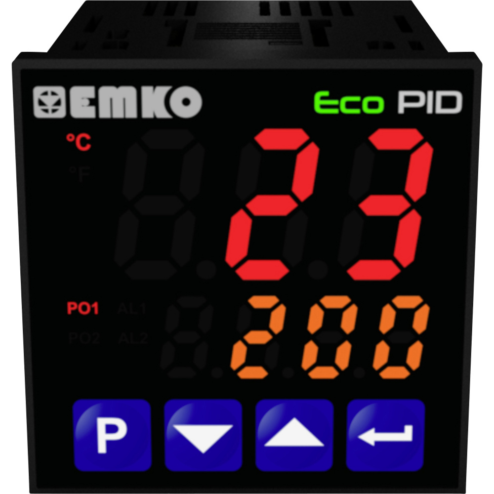 Emko Ecopid.4.5.2r.s.485 Temperaturregler Pt100, J, K, R, S, T, L -199 Bis +999 °c Relais 5 A, Ssr