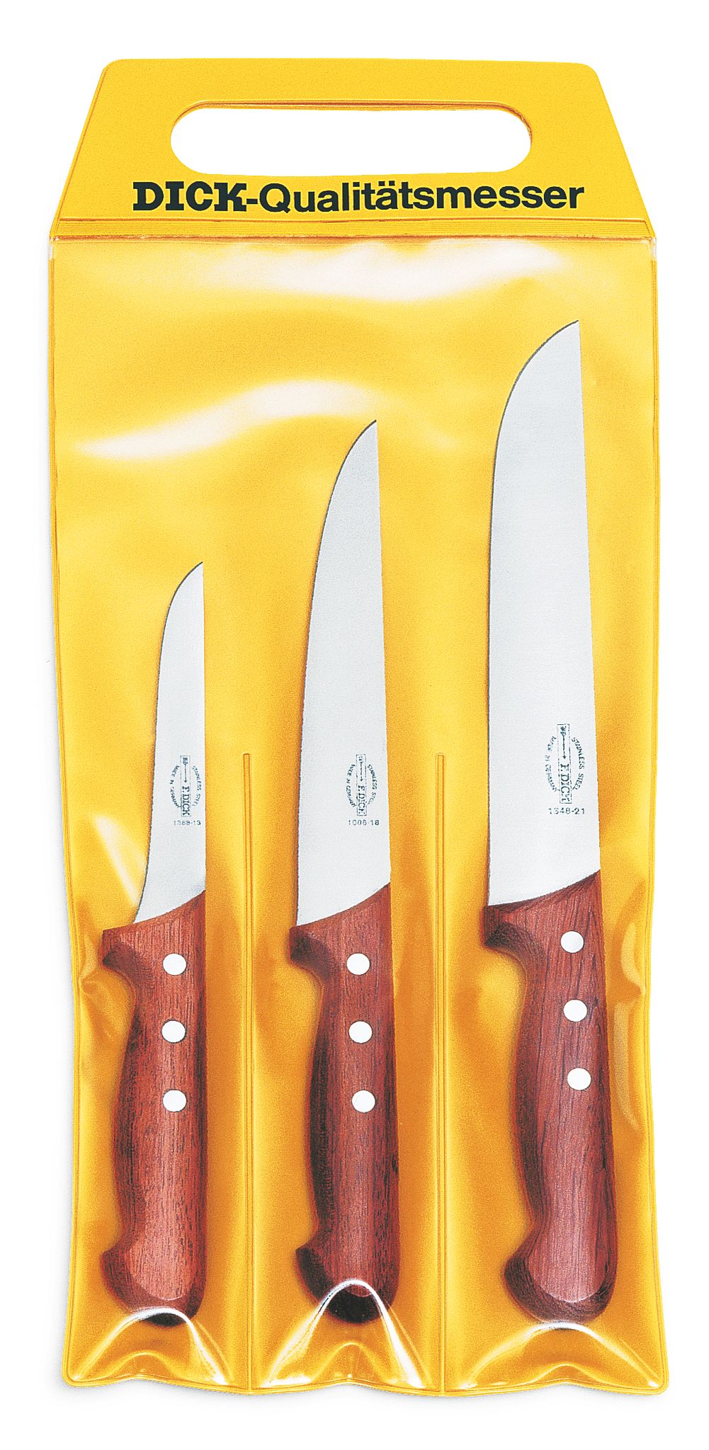 F.dick - Messer Set 3-teilig Holzgriff Ausbeinmesser Stechmesser Blockmesser