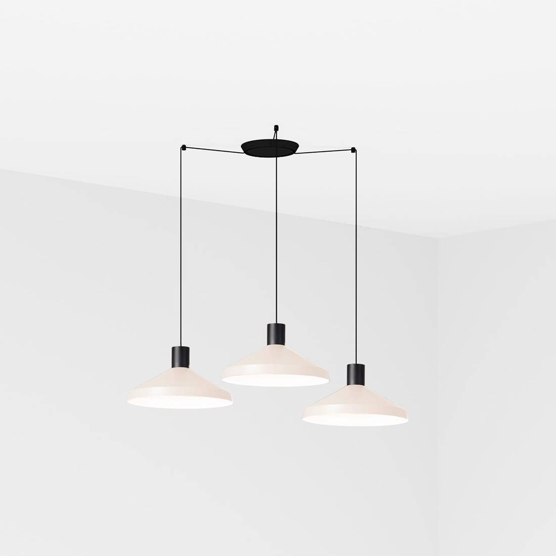 Faro Barcelona - Kombo Hängelampe Beige Ø400 3l 68596-3l